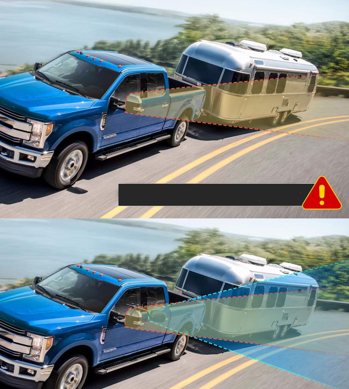 Lusterka holownicze SUPAREE SP-JK2107 uniwersalne do kampera 1 para