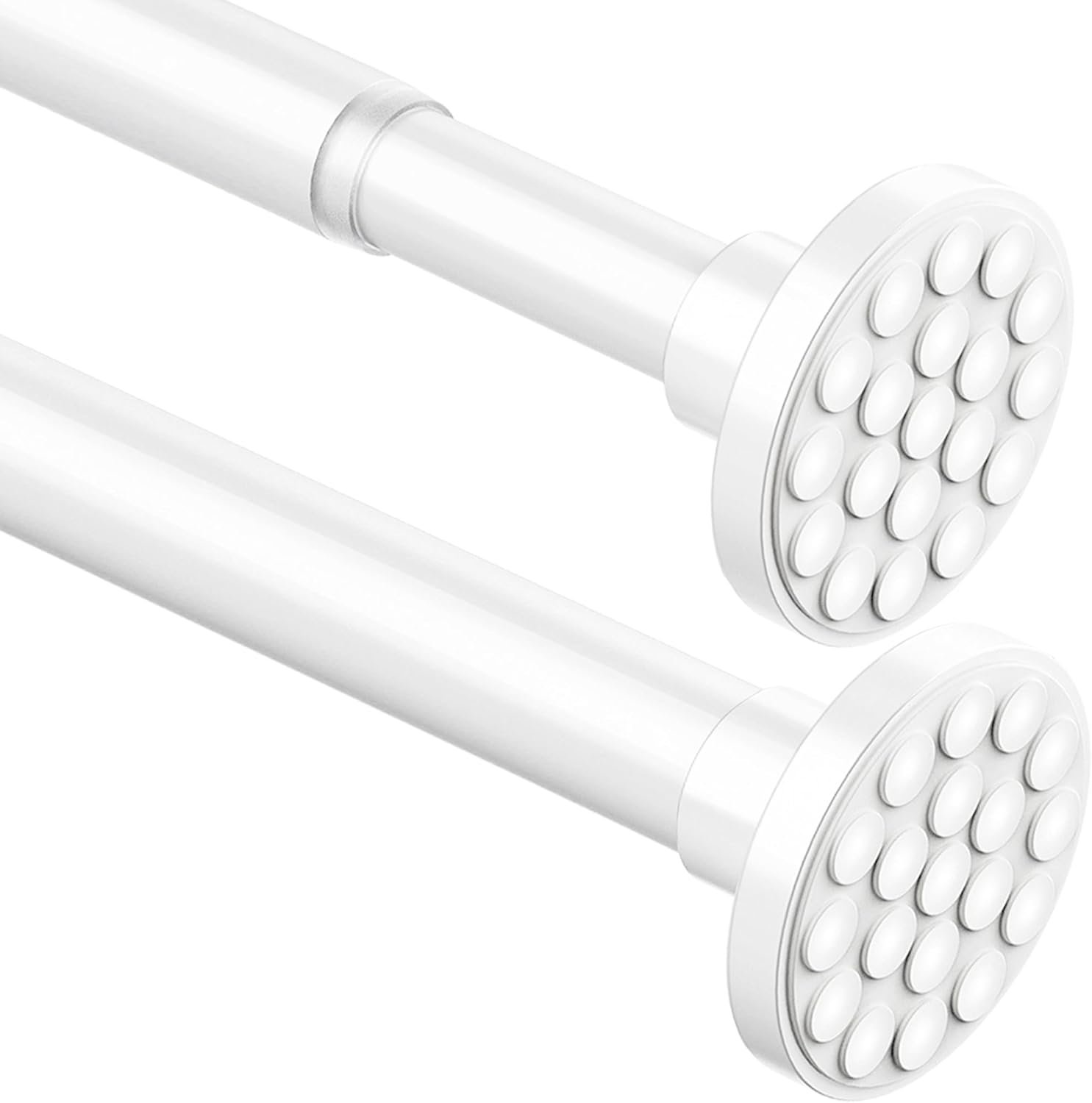 Drążek prysznicowy rozciągany bez wiercenia 160-220 cm Φ32 mm biały