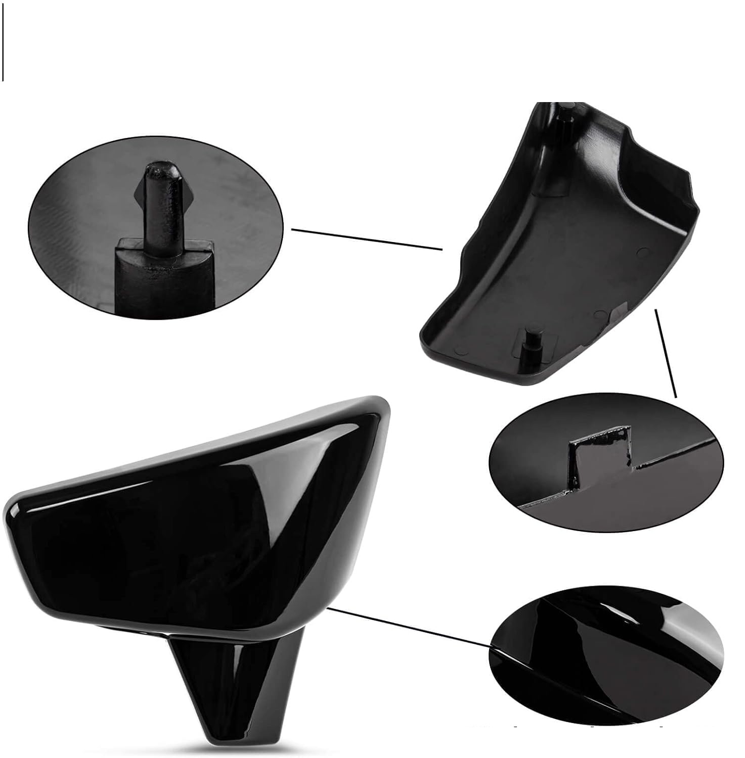 Osłony akumulatora PSLER do Honda VLX600 VT600 Shadow czarne POWYSTAWOWE