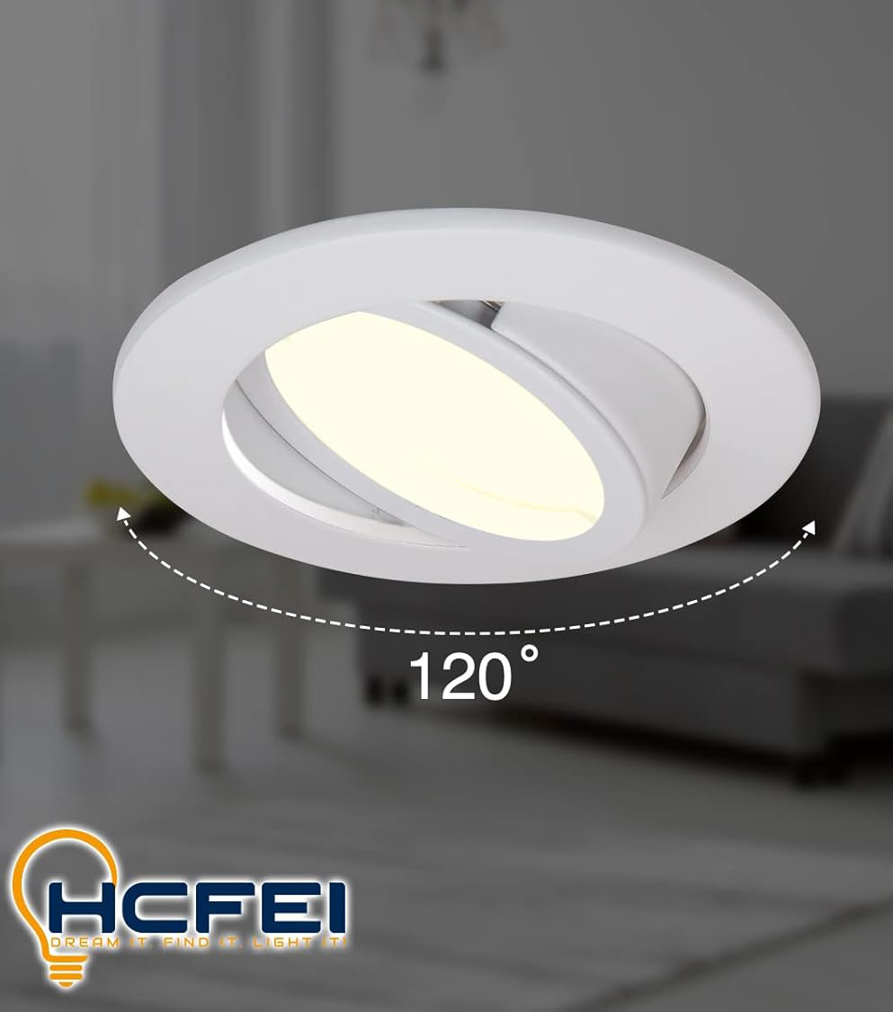 NIEKOMPLETNY Zestaw 7 oczek LED HCFEI 5W 230V białe 3000K 68mm 885062
