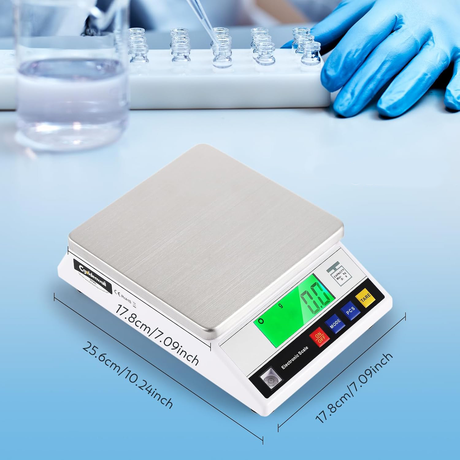 Waga cyfrowa CGOLDENWALL 6kg/0,1g dokładna elektroniczna z funkcją liczenia