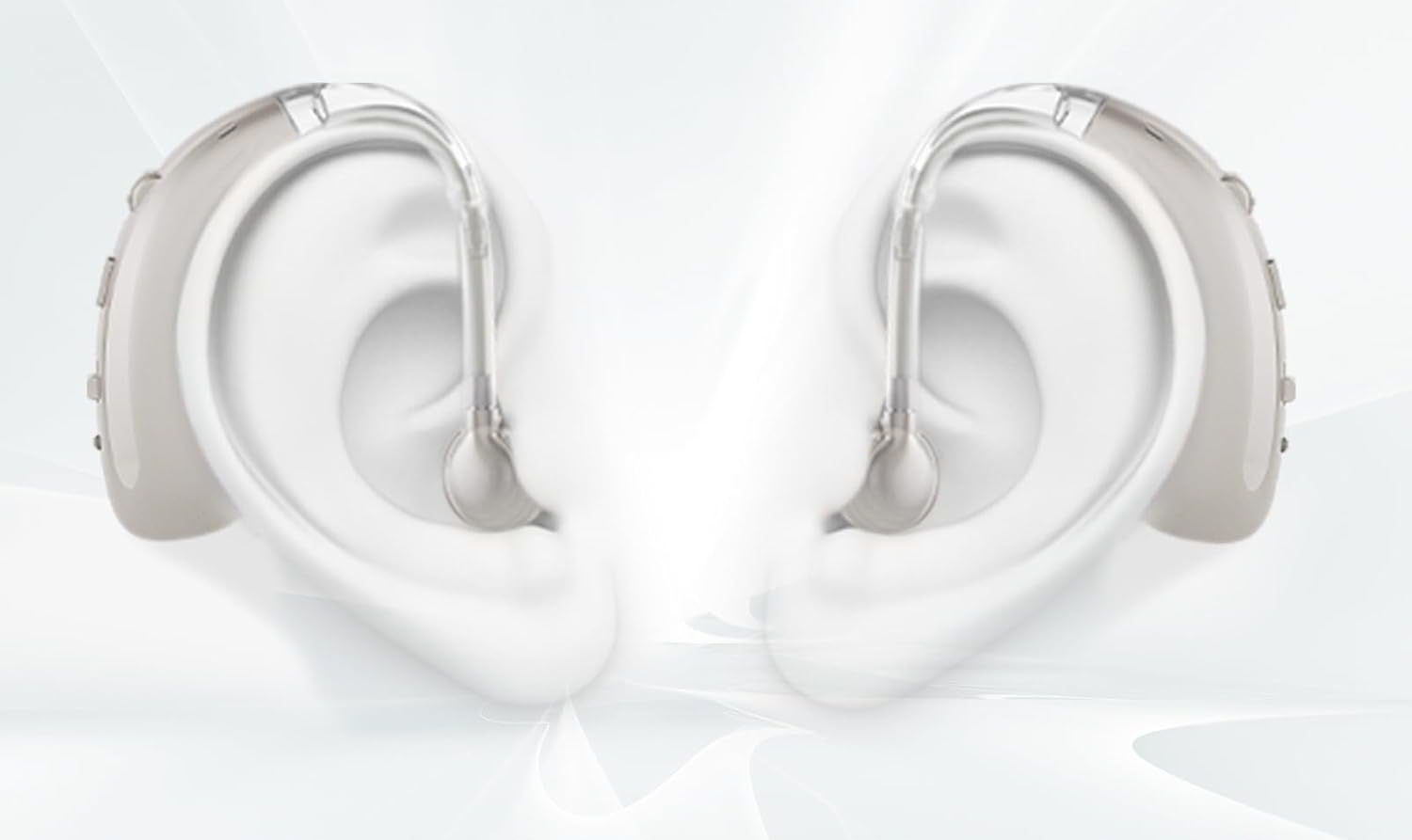 Aparat słuchowy Britzgo A360 dla seniorów 6 poziomów głośności srebrny