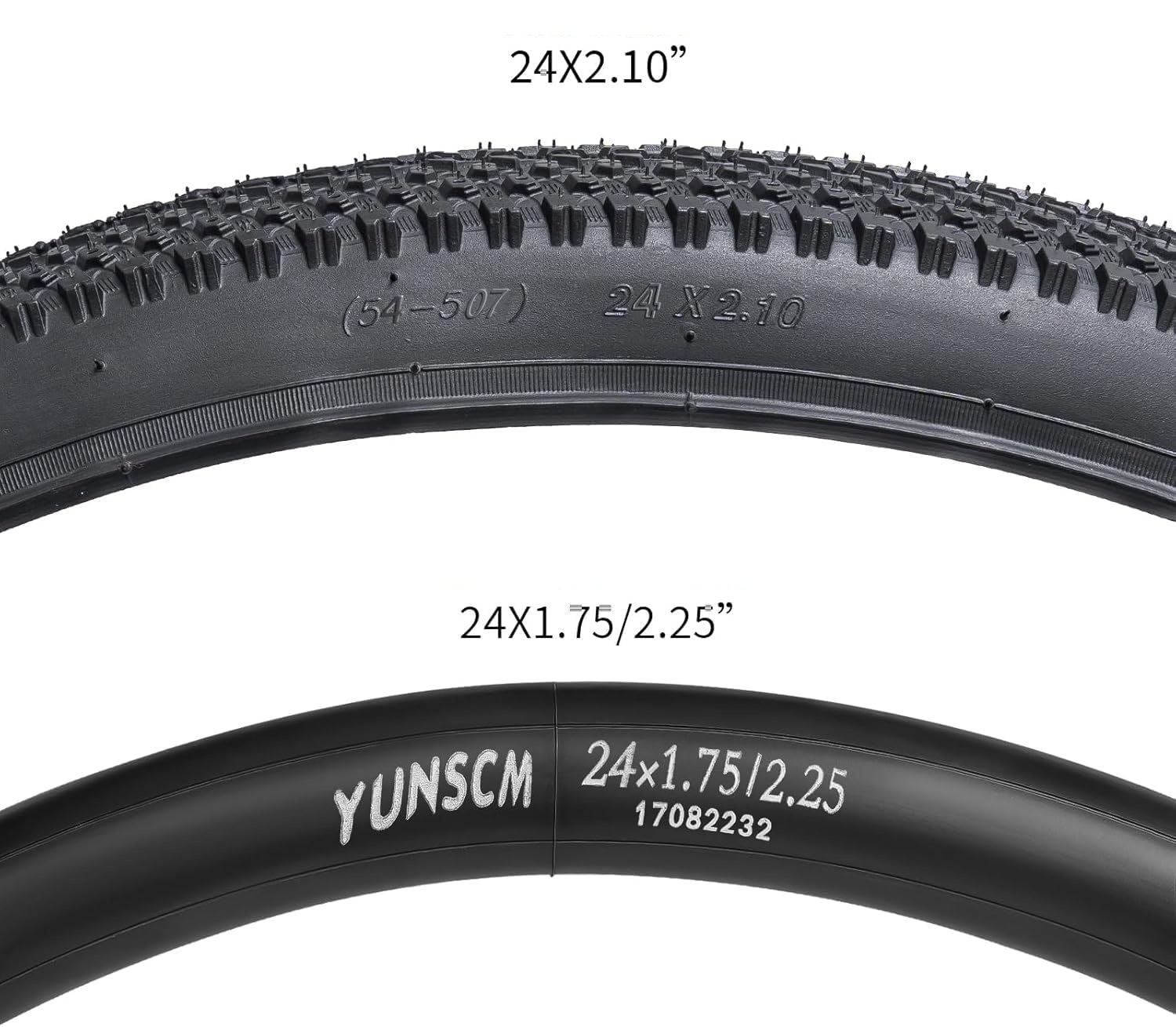 Opony rowerowe 24" YUNSCM Yun16 2szt + dętki do roweru górskiego/off-road