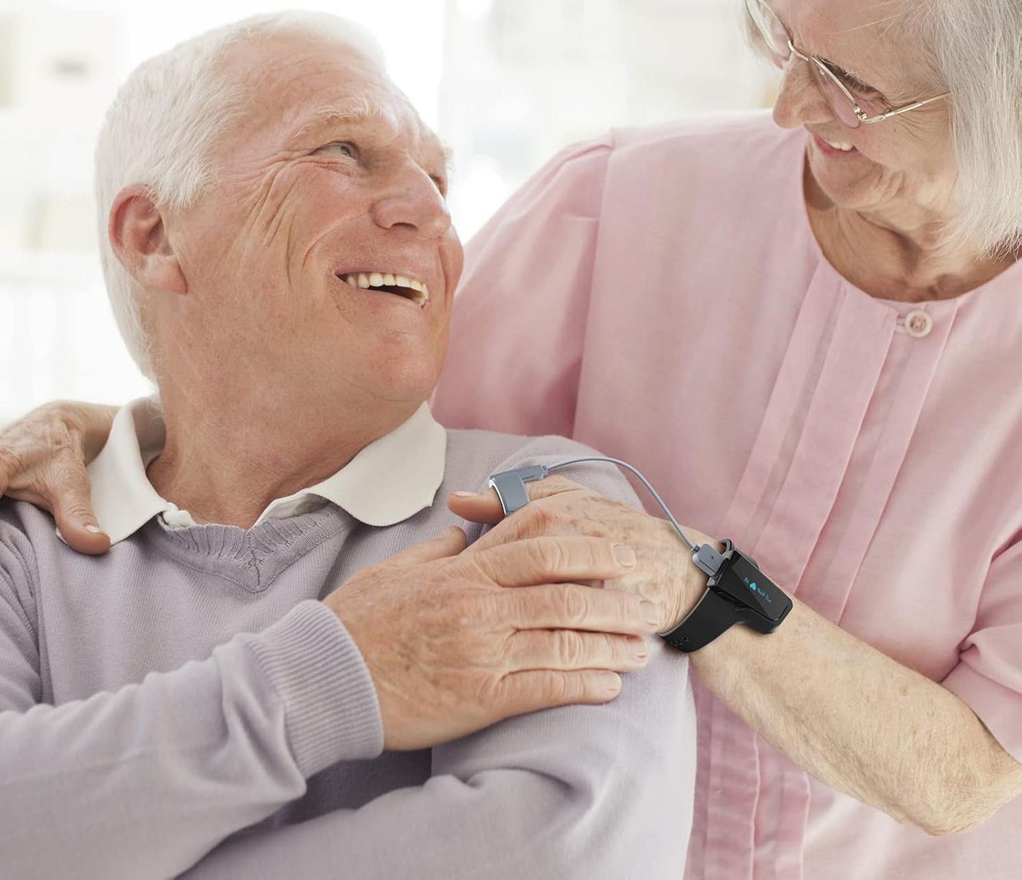 UŻYWANE Pulsoksymetr ViATOM nadgarstkowy monitor tlenu 72h z alarmem