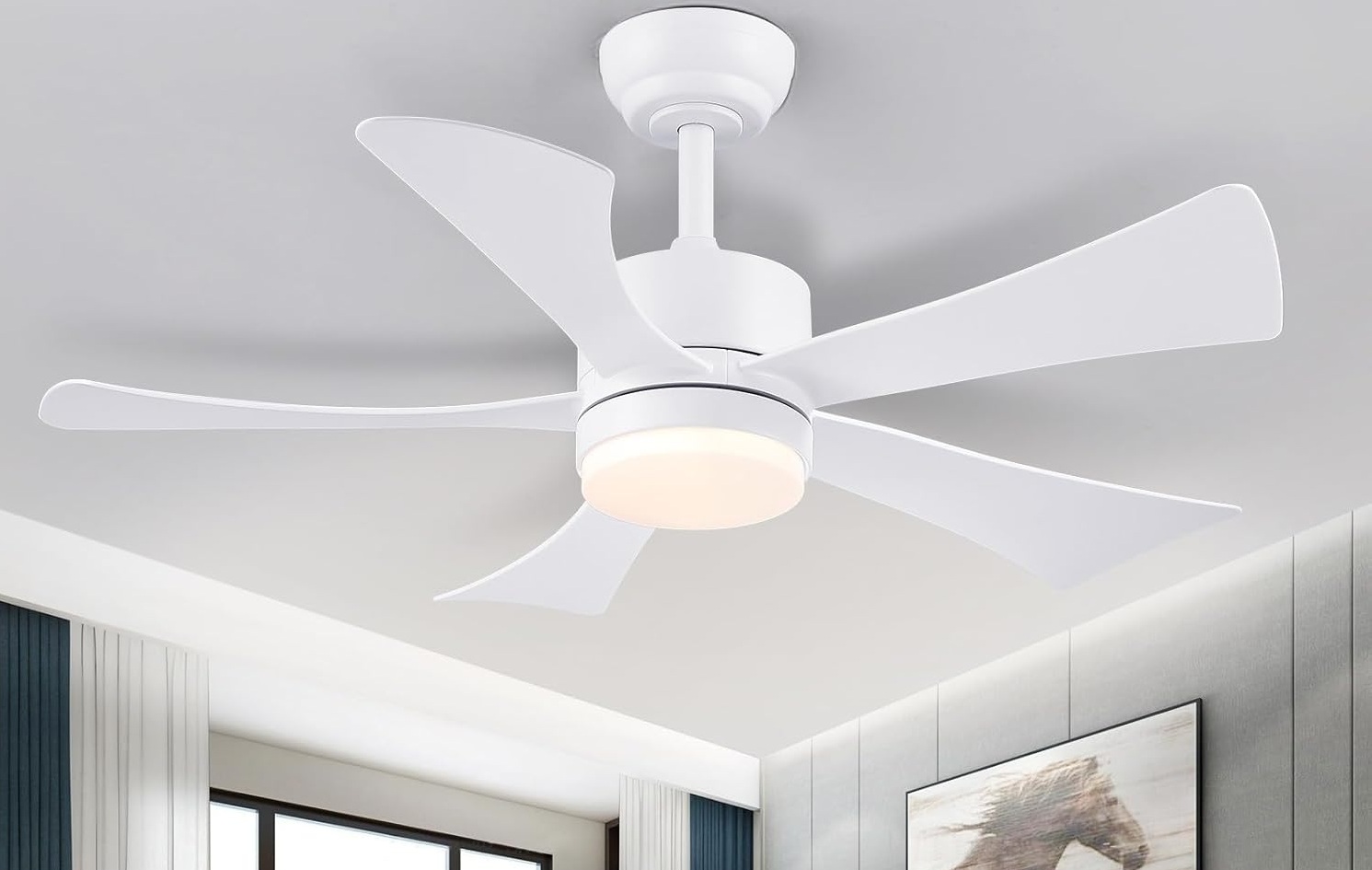 Wentylator sufitowy Surtime 8905 106 cm z oświetleniem LED i pilotem