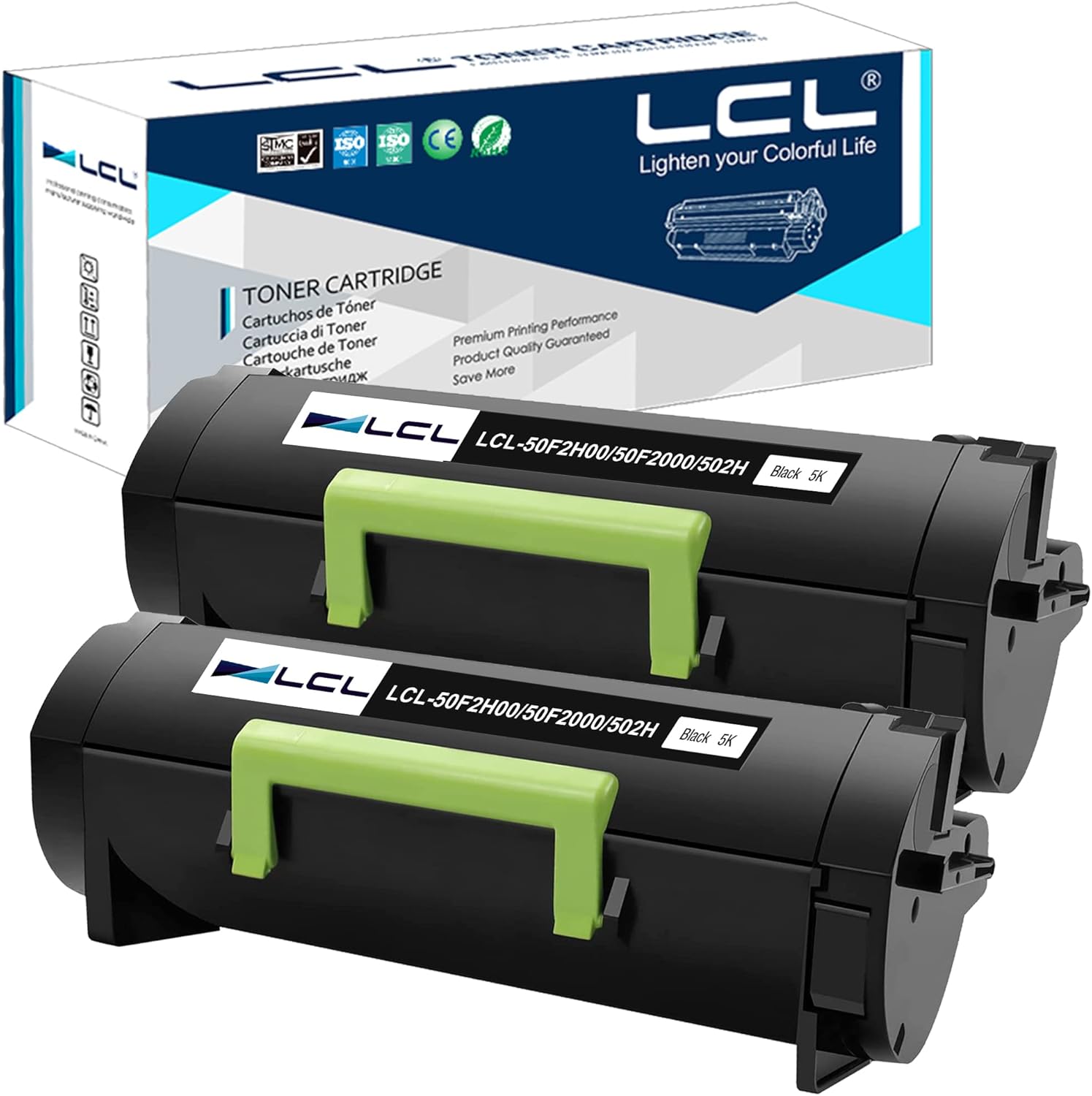 Toner LCL 50F2H00/50F2H0E do Lexmark MS310/312/315/410 5000 str. 2 szt.