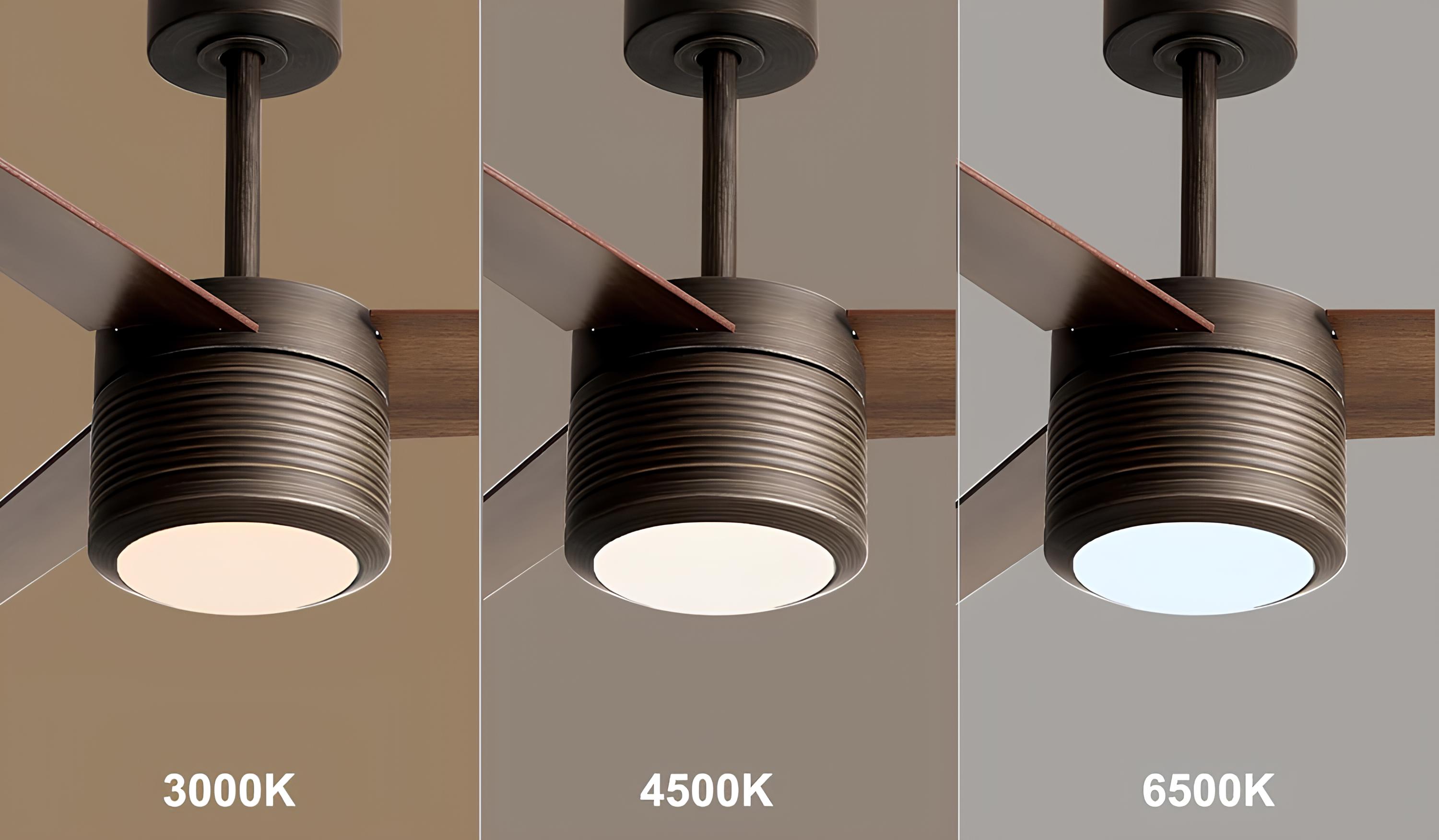 Wentylator sufitowy Reiga cichy 52 cale LED 3 łopaty z pilotem