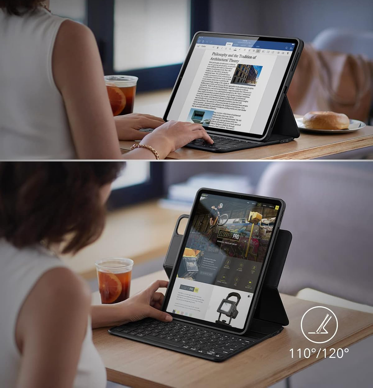 Uszkodzony Etui z klawiaturą ESR Ascend Case Lite, do iPad Pro 12.9 2022-21