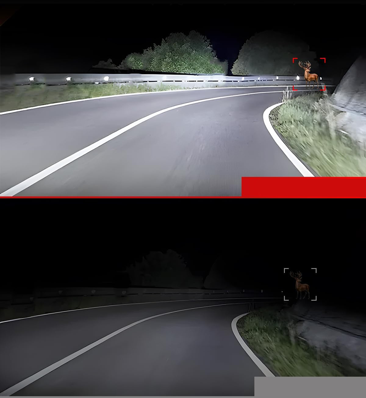 Lampy reflektory LED Braveway 7" 60W 12000lm H4-H13 Wrangler JK TJ LJ CJ H1