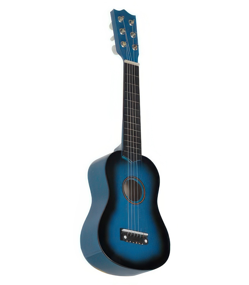 Gitalele niebieskie 6-strunowa mini gitara hybryda ukulele podróżna hit