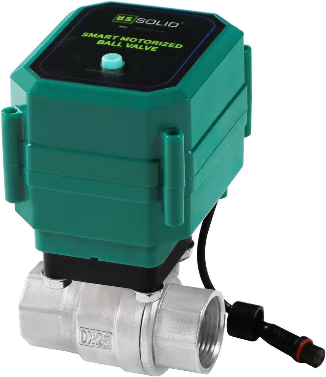 Zawór kulowy elektryczny U.S. Solid 1” WiFi smart ze stali nierdzewnej