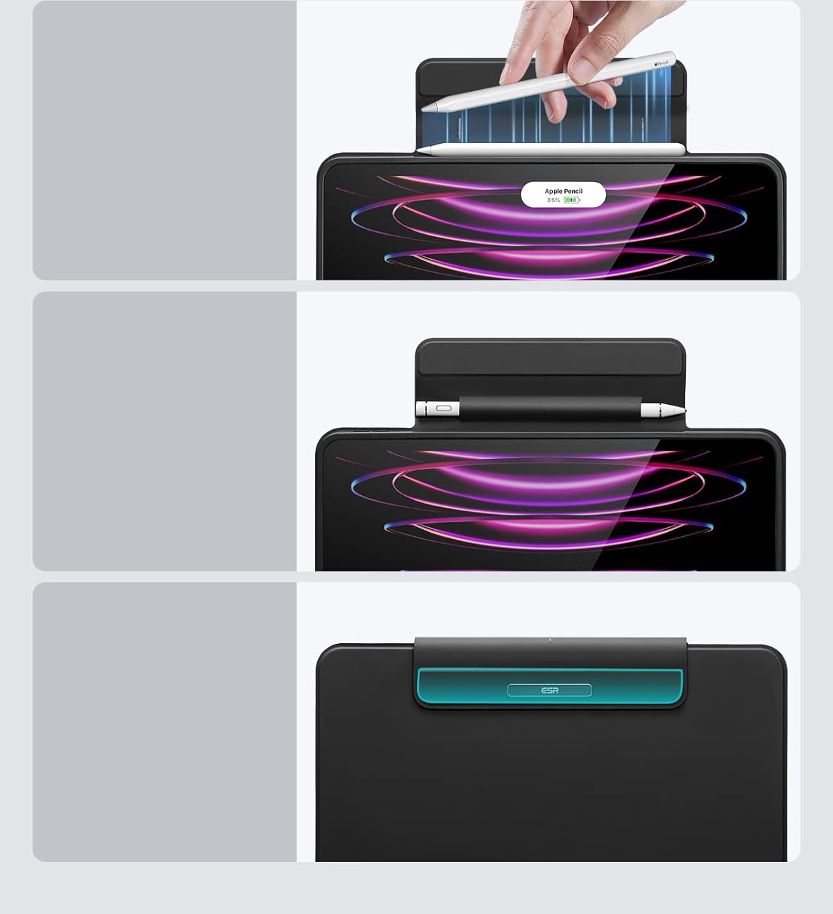 Uszkodzony Etui z klawiaturą ESR Ascend Case Lite, do iPad Pro 12.9 2022-21