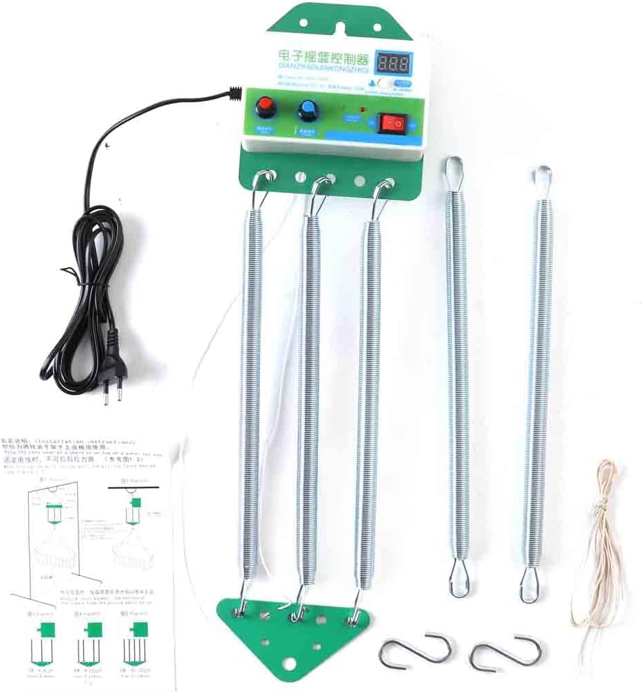 Huśtawka elektryczna dla niemowląt Lfhelper automatyczne bujanie timer 15kg