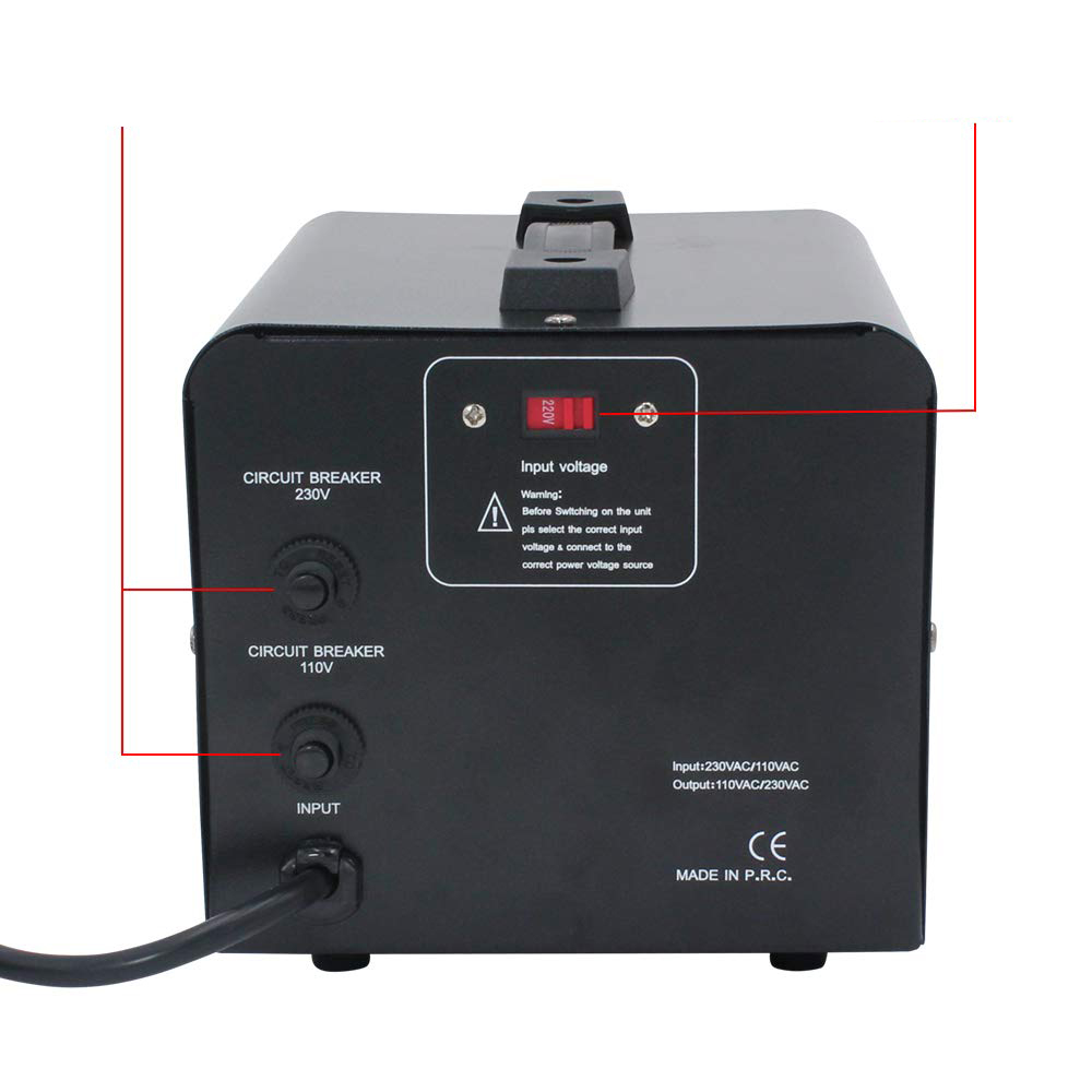 Przetwornica napięcia Yinleader VTEU-1500 transformator 110/220V 1500W