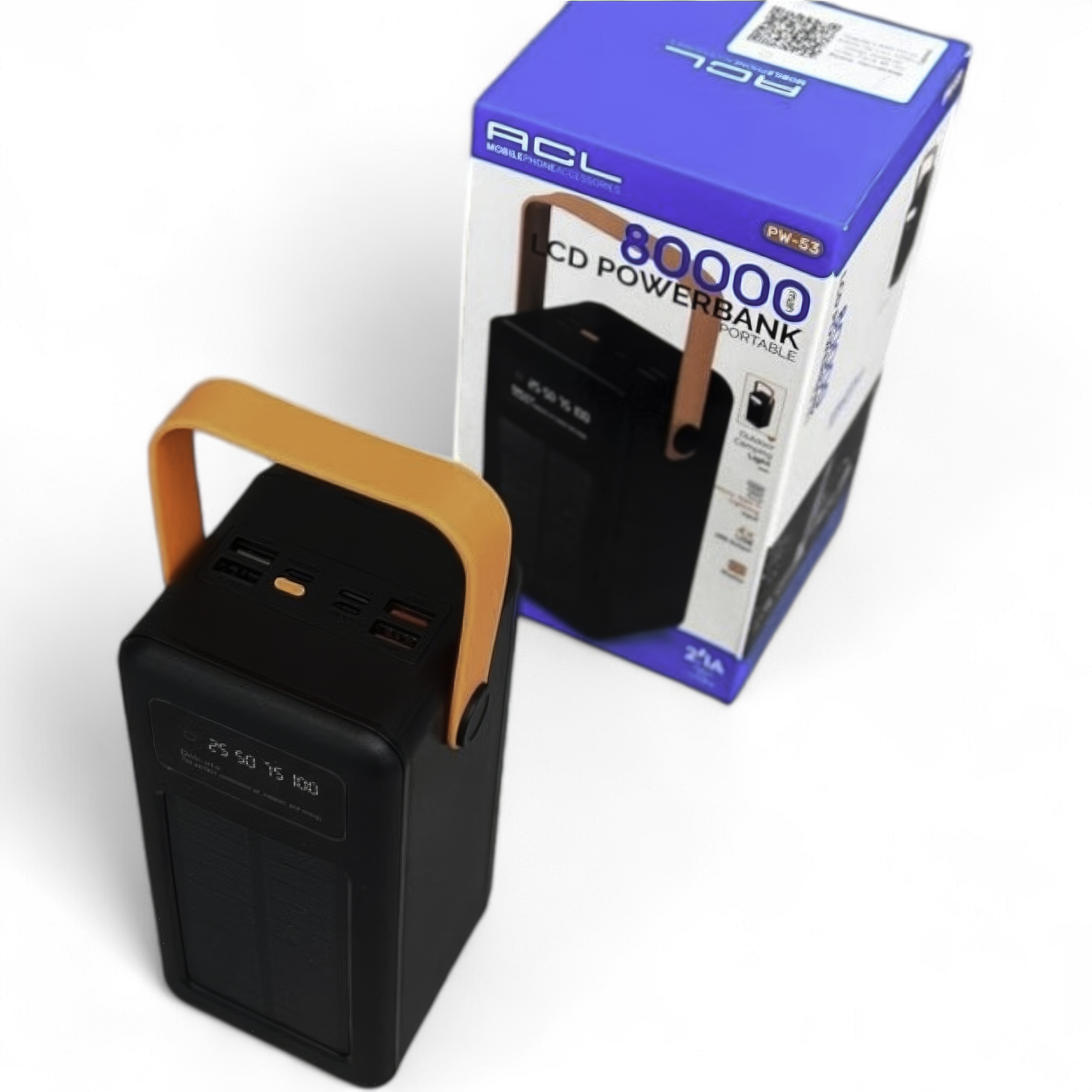 Powerbank ACL PW53 80000mAh solarny z latarką stacja ładowania podróże