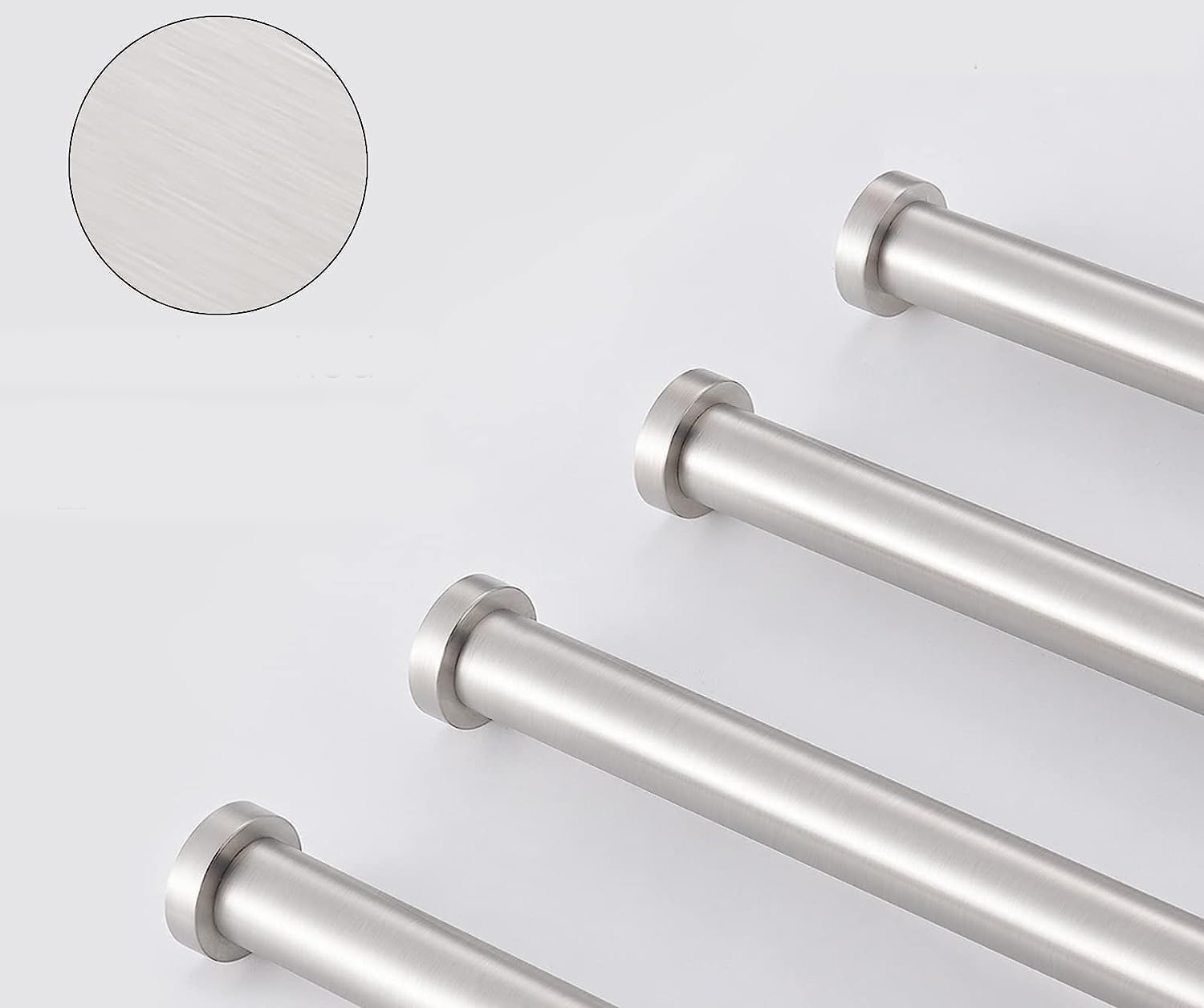 Wieszak na ręczniki KES, 4-ramienny, 19.5", stal nierdzewna, matowy