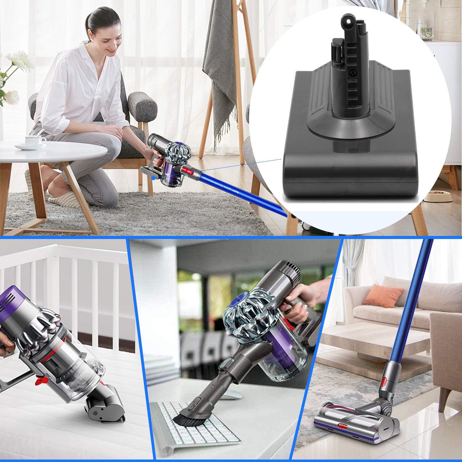 Akumulator Batterytec do Dyson DS-V11B, 18,5 x 11,3 x 9,2 cm