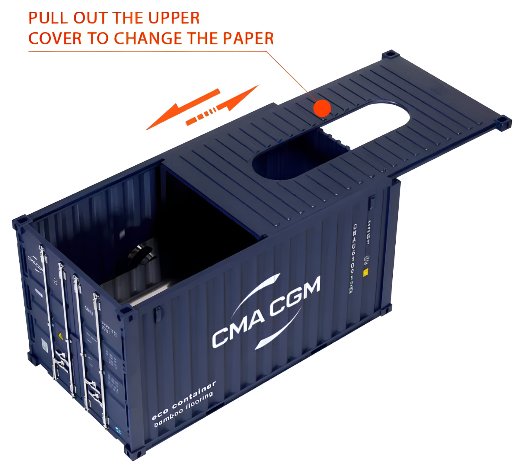 Pudełko na serwetki kontener RESTEQ CMA CGM, model do dekoracji