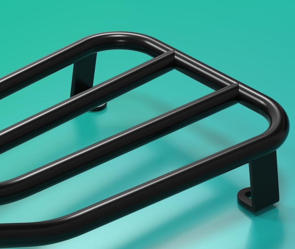 Bagażnik motocyklowy Artudatech do Vespa GT GTS GTV 125-300 czarny matowy