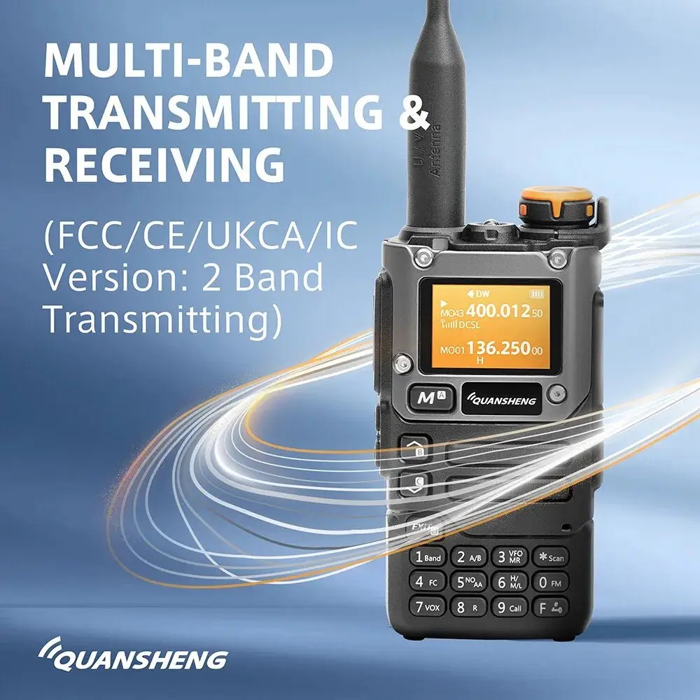 Przenośne radio CB Quansheng UV-K5 (8), 50-600MHz 5W 2023 FM AM Type-C