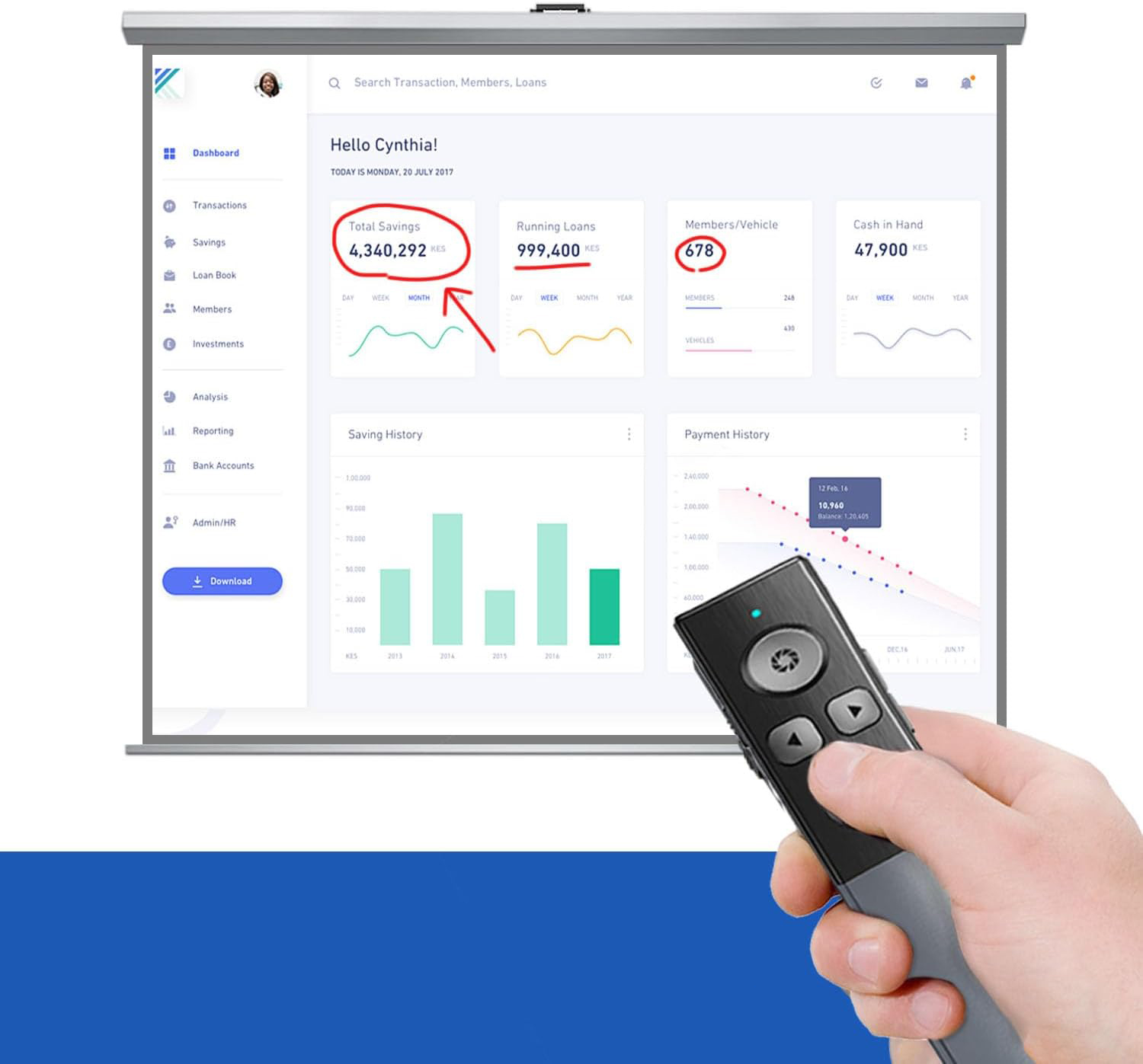 NIEKOMPLETNY Pilot do prezentacji 2w1 USB/Typ C bezprzewodowy prezenter