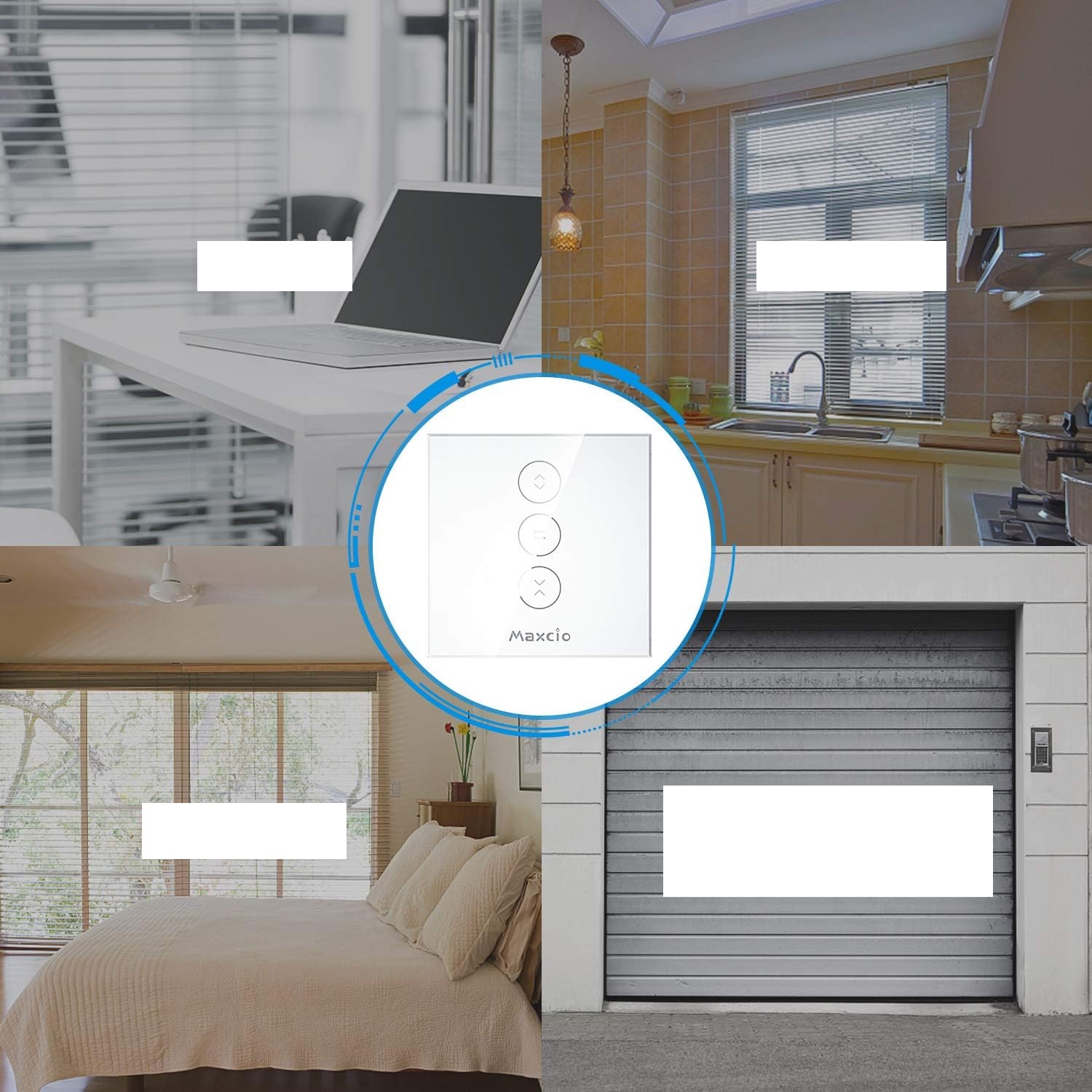 NIEKOMPLETNY Przełącznik rolet Maxcio WF-CS01 kompatybilny z Alexa 2 szt