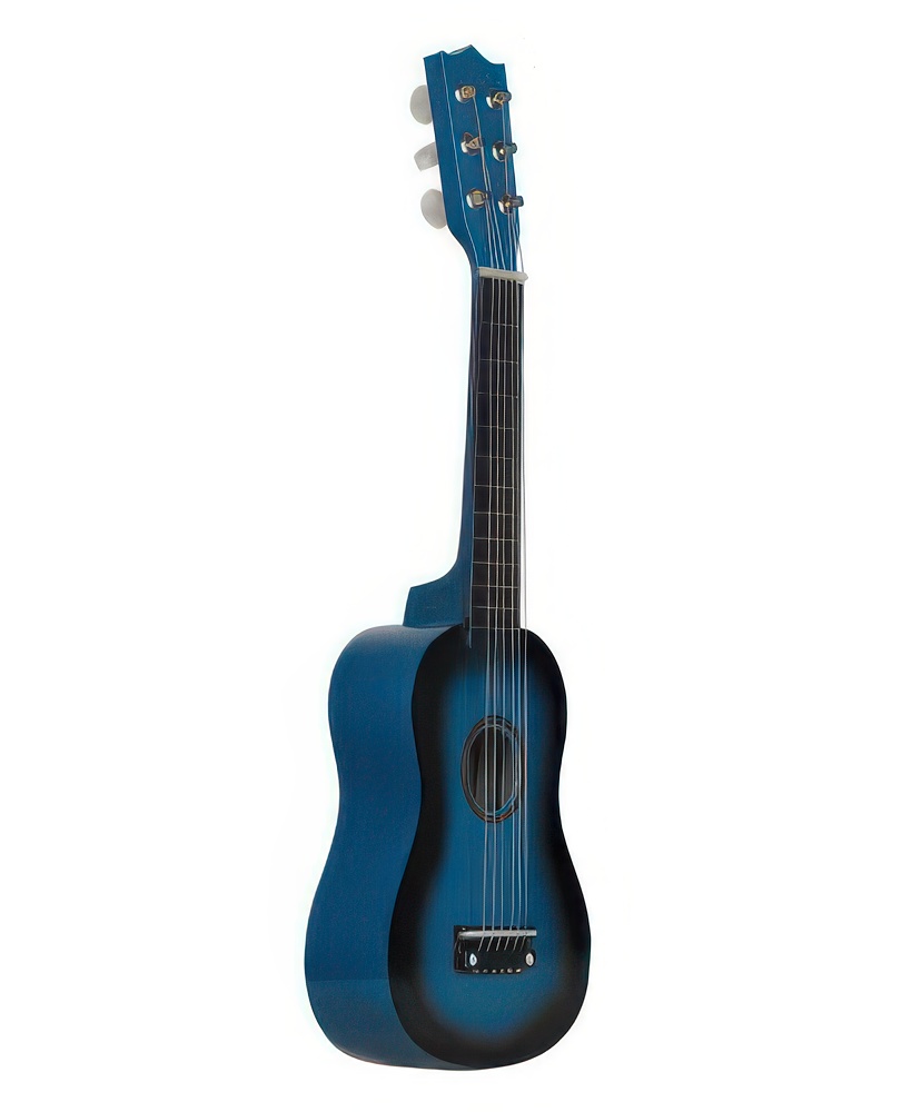 Gitalele niebieskie 6-strunowa mini gitara hybryda ukulele podróżna hit