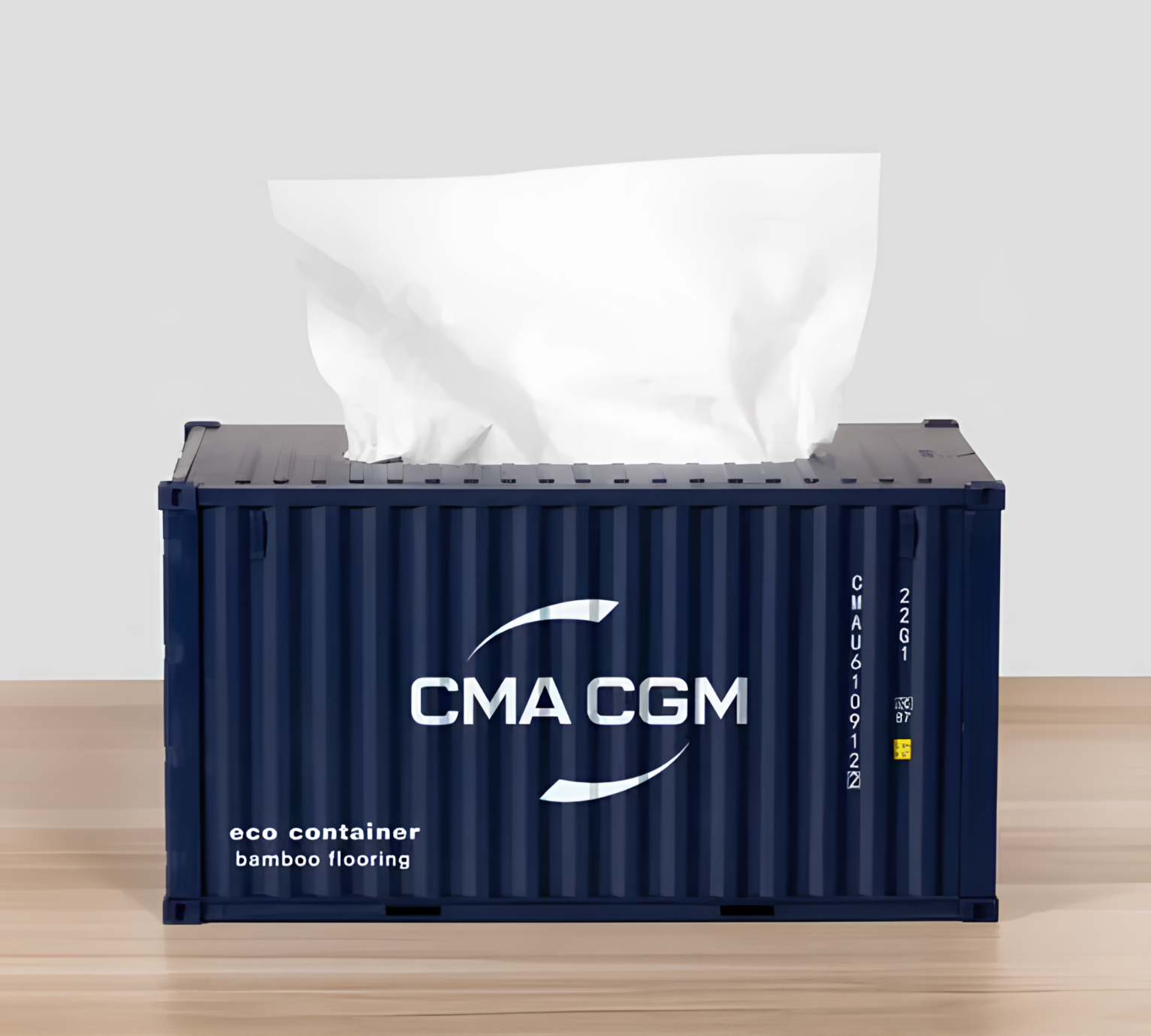 Pudełko na serwetki kontener RESTEQ CMA CGM, model do dekoracji