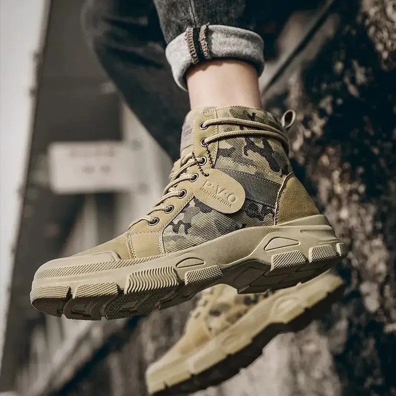 Buty taktyczne, buty za kostkę, rozmiar 44 khaki (27,5cm na 43)