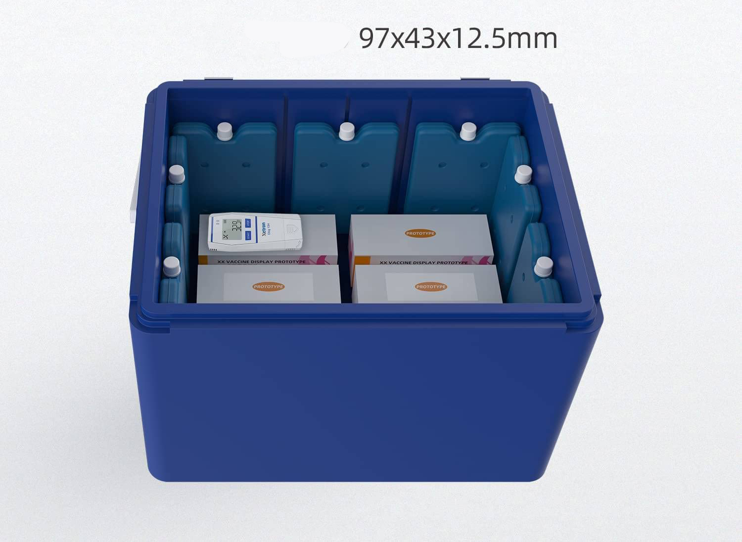 Rejestrator temperatury Xetron Elog10, -30°C do 70°C, 4 szt.