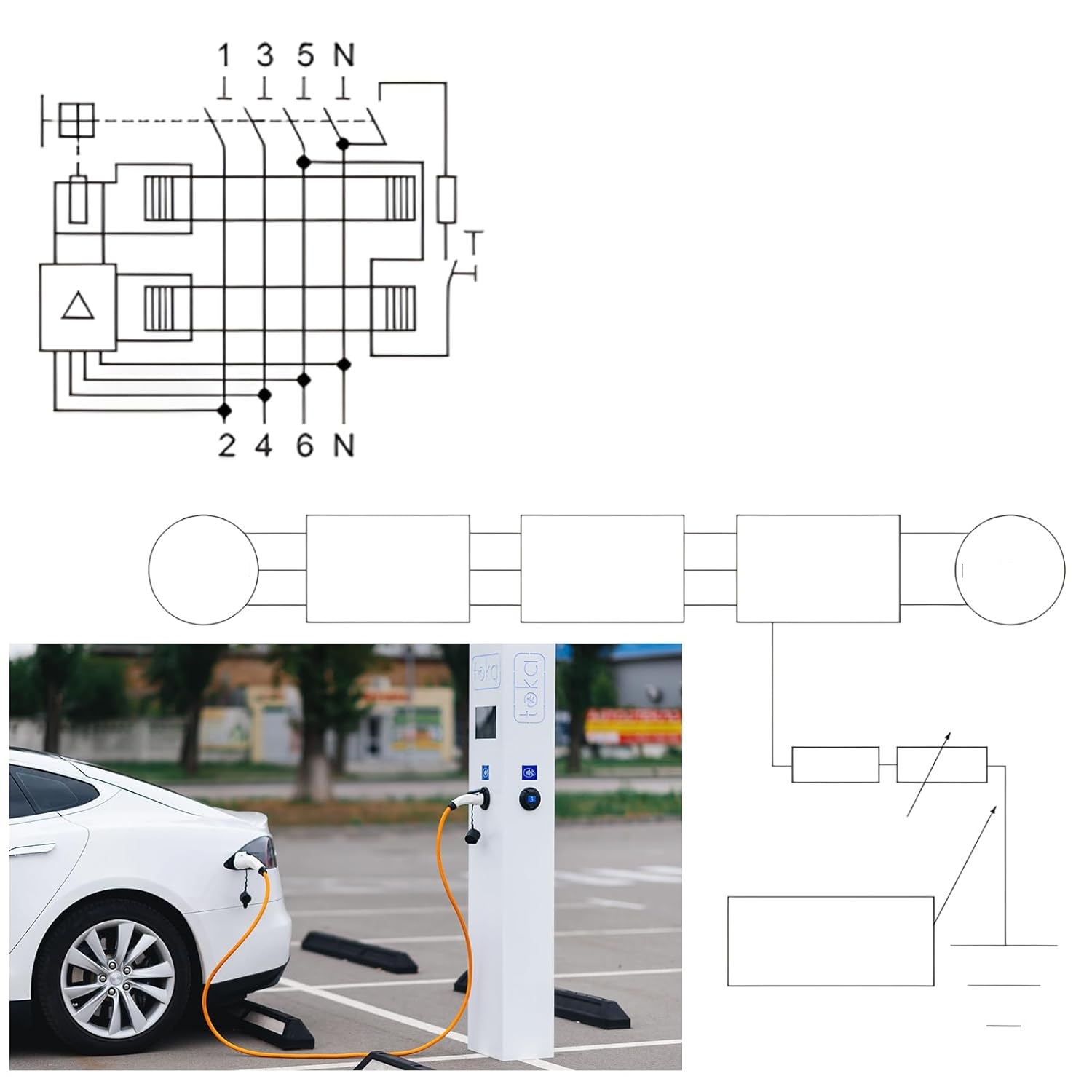 Wyłącznik różnicowoprądowy JAOGAUS STCW1 40A 30mA 4P typ B 400V 10kA