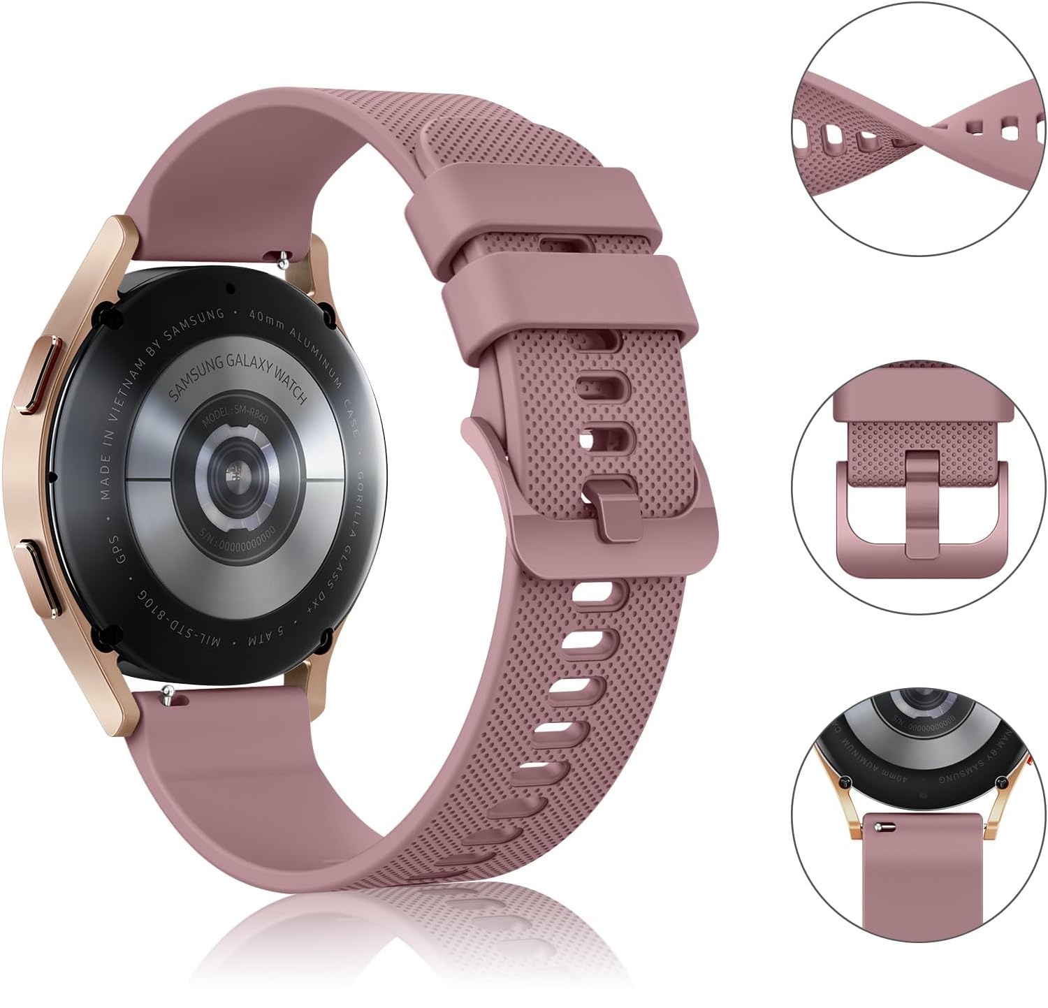 Pasek do Garmin Venu/Vivoactive/Forerunner 22mm YLK silikonowy zestaw 3 szt