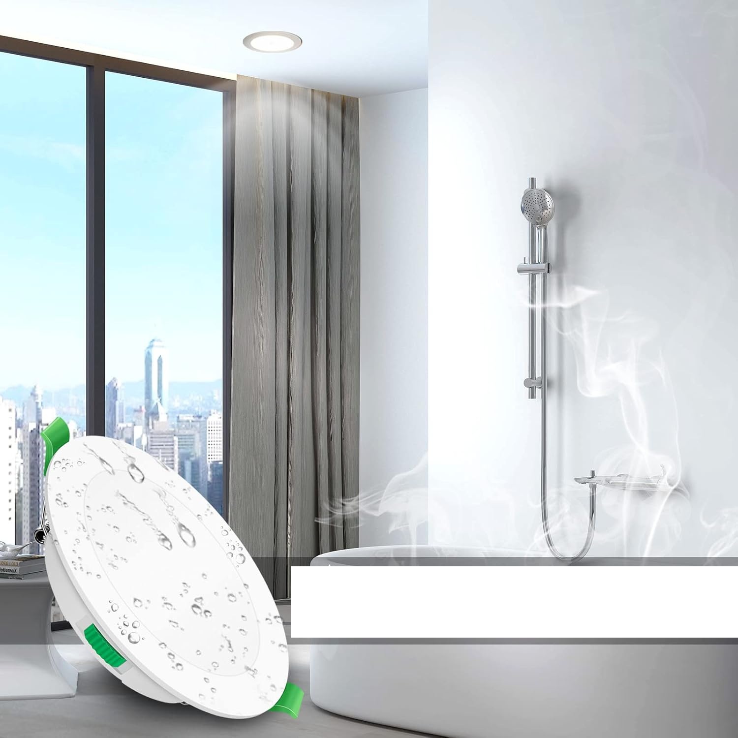 Lampy sufitowe LED wpuszczane 10W z regulacją barwy światła 12 sztuk