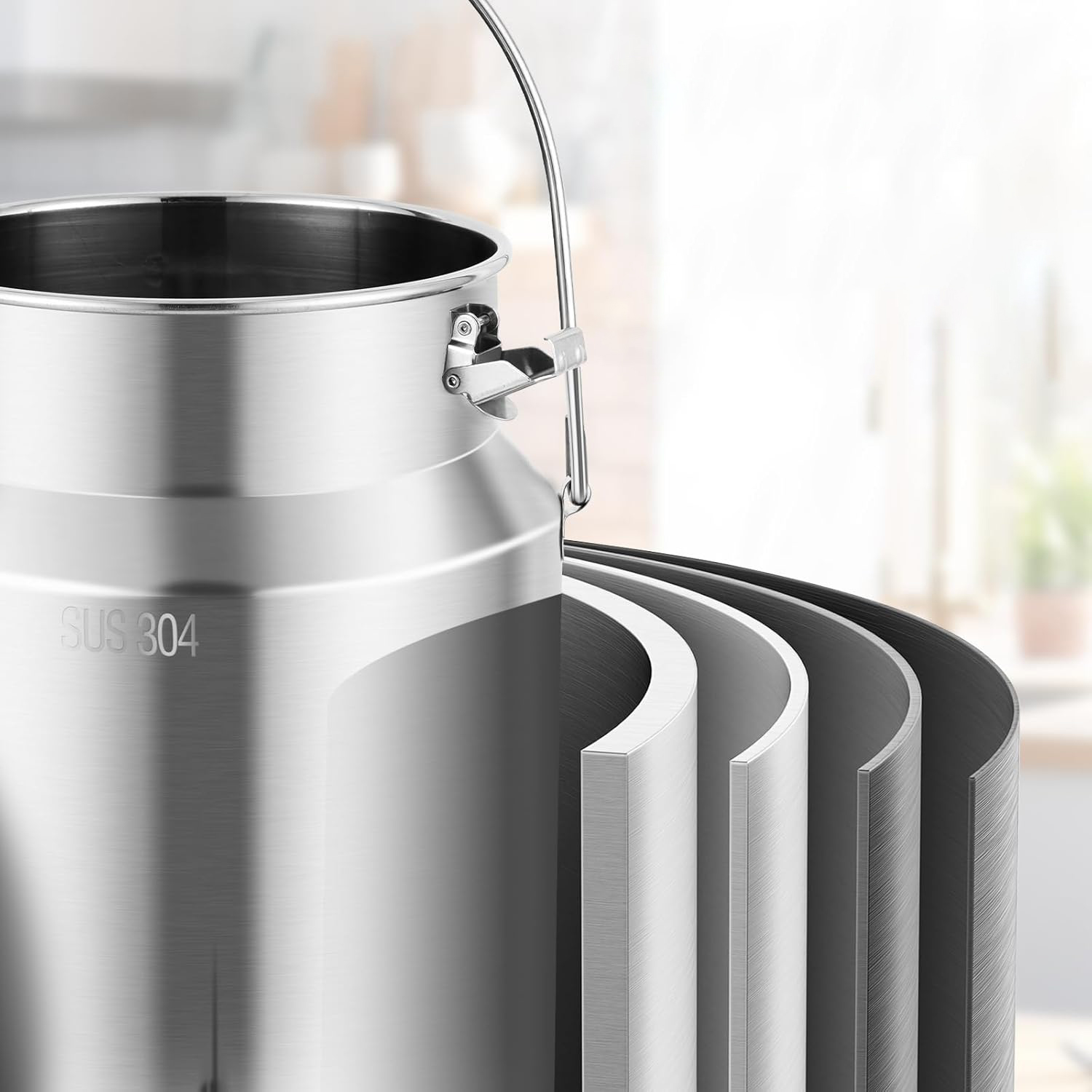 Dzbanek ze stali nierdzewnej 304 10L z kranikiem do mleka wina napojów