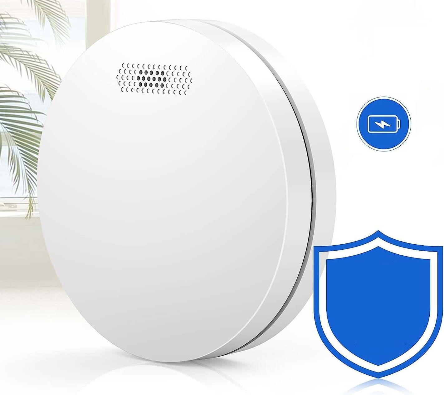 Zestaw 6 czujników dymu XINDUM alarm 85 dB funkcja wyciszenia