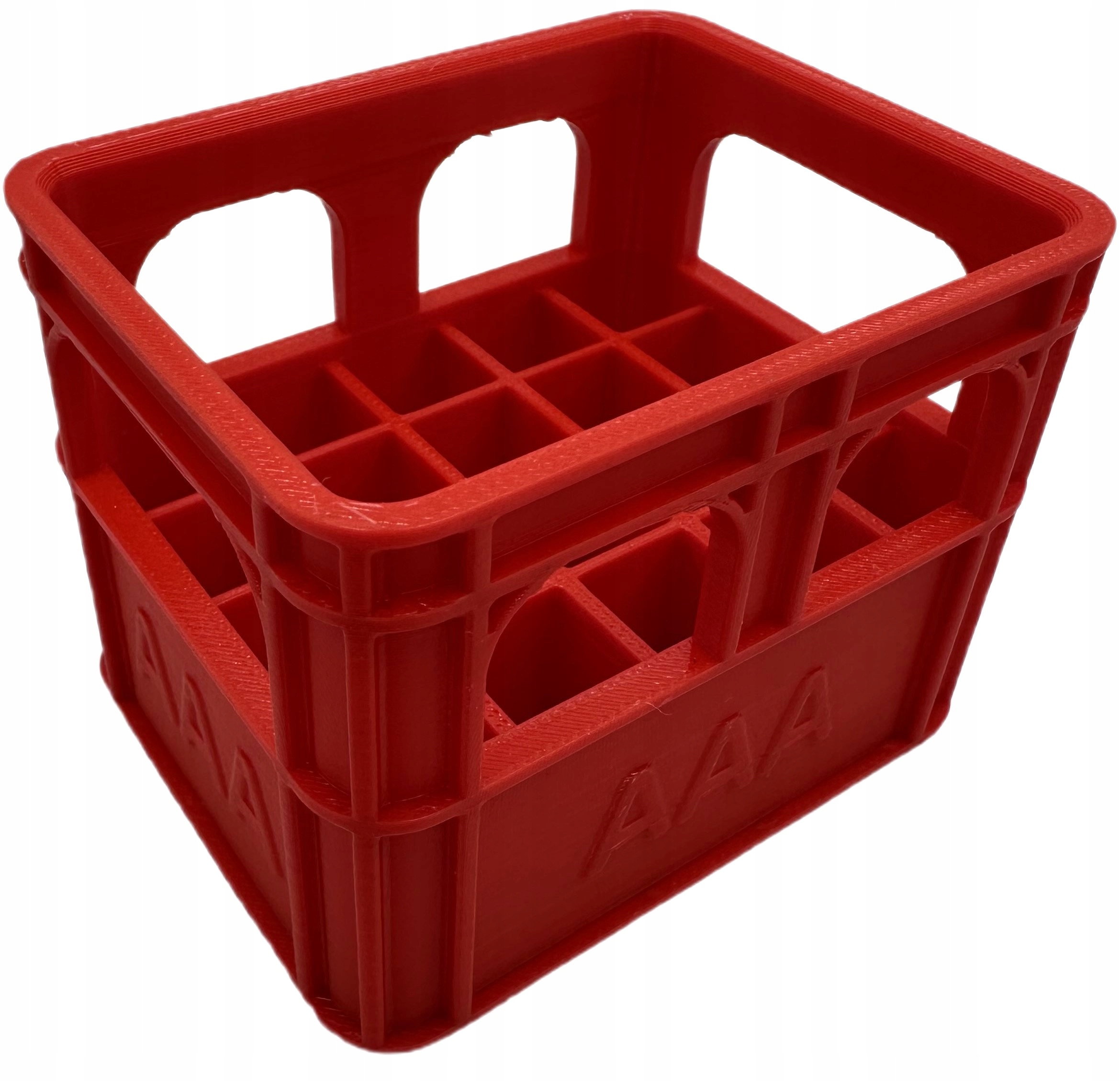 ORGANIZER NA BATERIE AAA KOSZYK POJEMNIK OPAKOWANIE ETUI CZERWONY