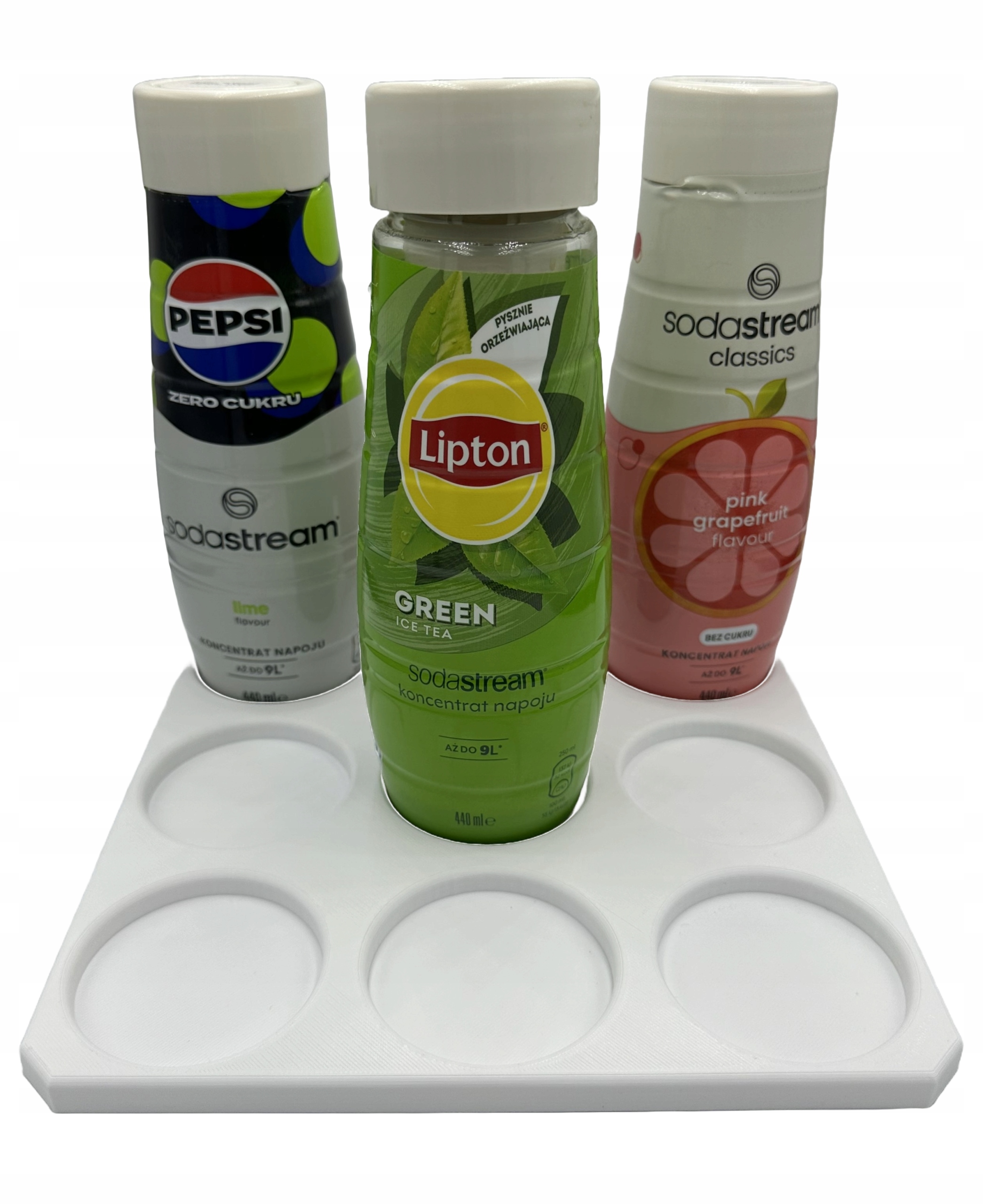 STOJAK PODKŁADKA NA SYROPY 9 MIEJSC BIAŁY