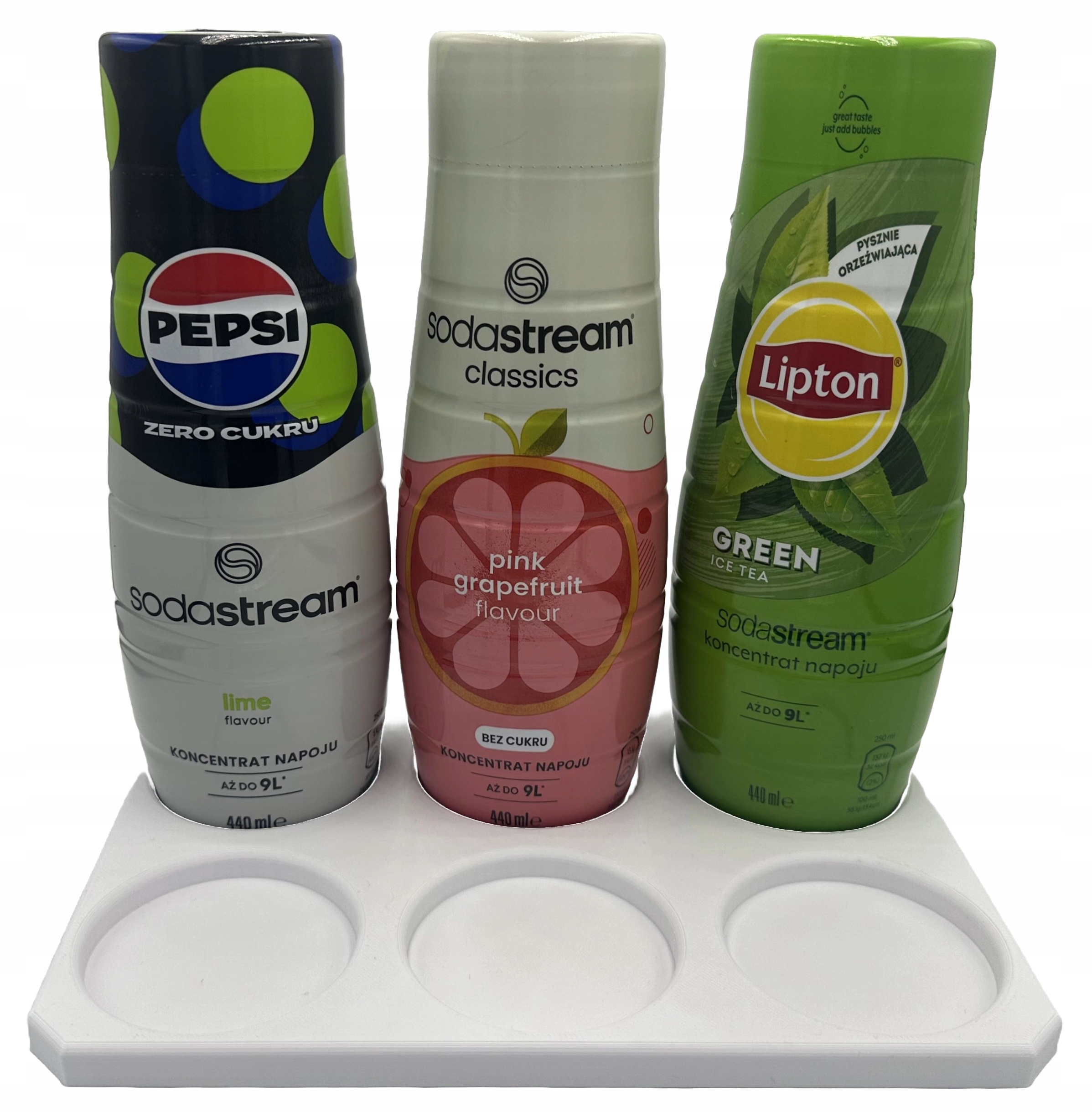 STOJAK PODKŁADKA NA SYROPY 6 MIEJSC BIAŁY