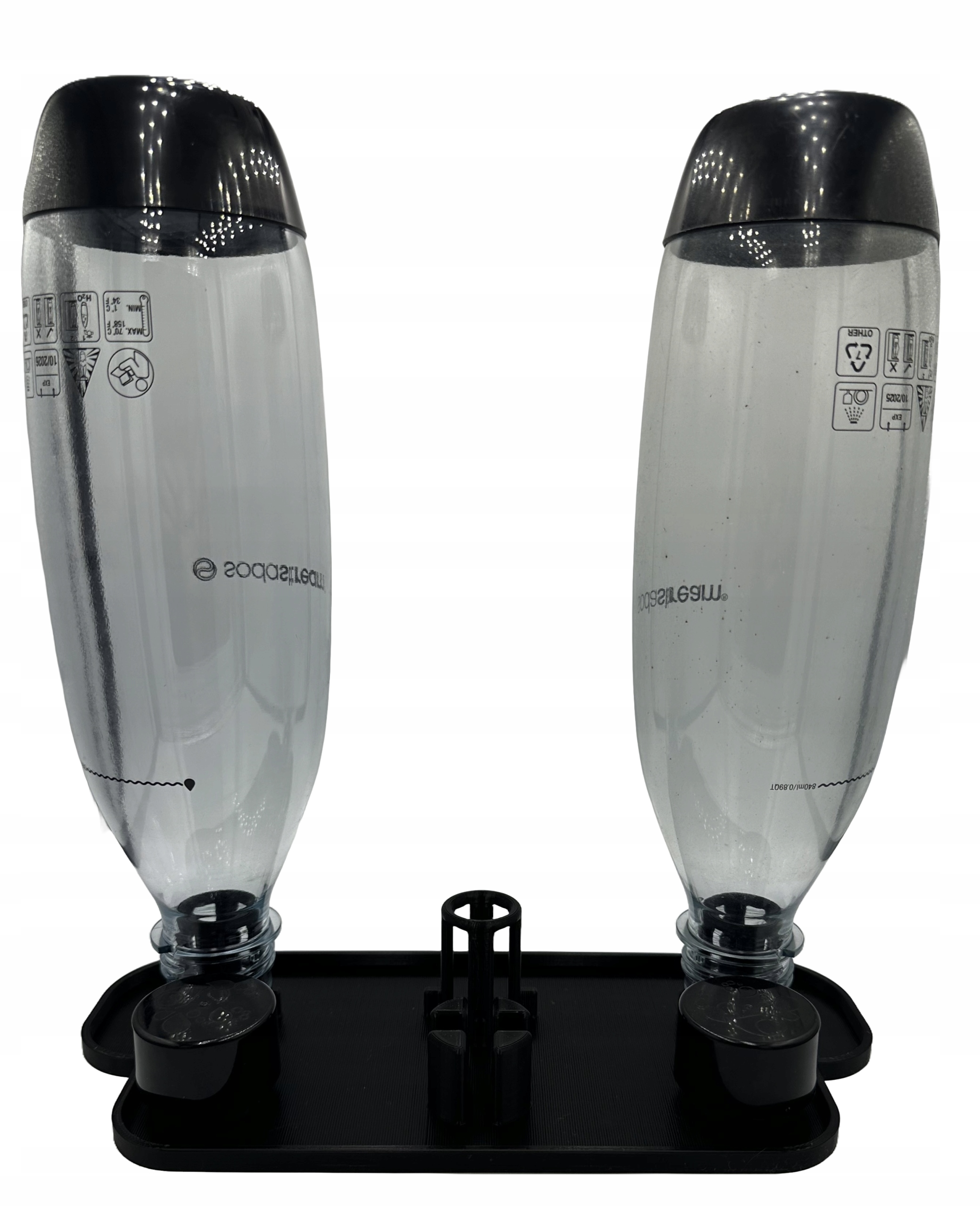 Ociekacz Na 3 Trzy Butelki Do Saturatora SODASTREAM Stojak Czarny