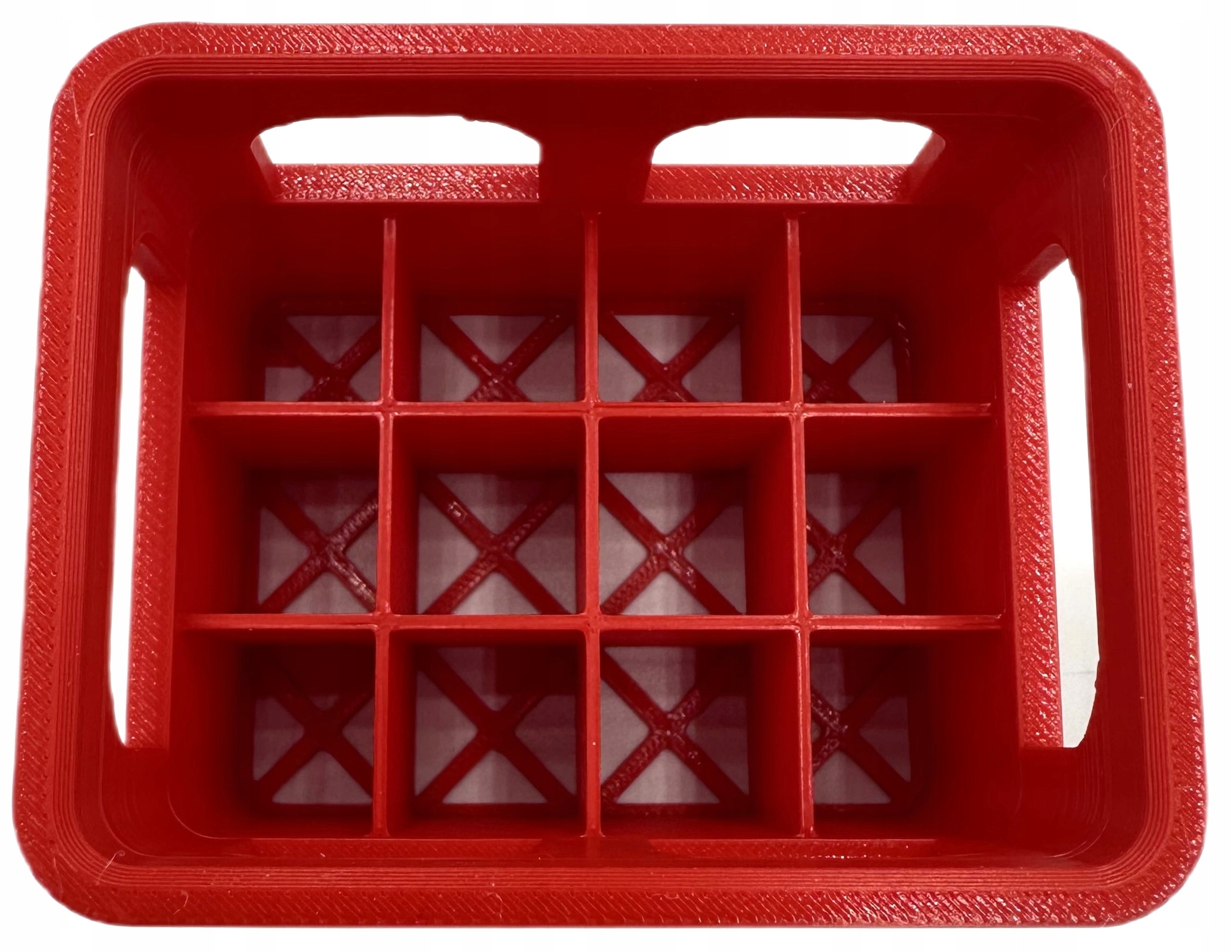 ORGANIZER NA BATERIE AA KOSZYK POJEMNIK AKUMULATORY PALUSZKI CZERWONY