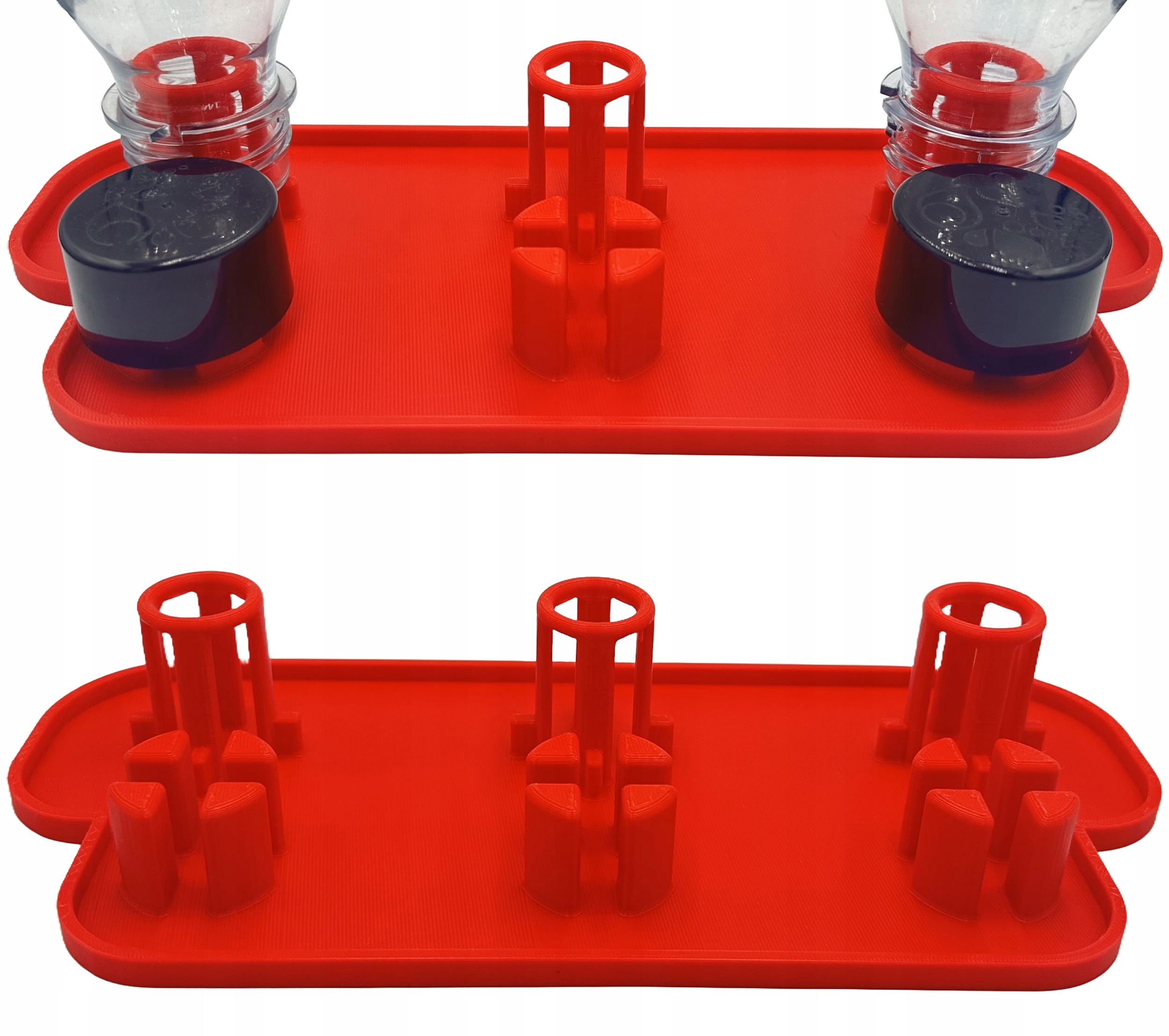 Ociekacz Na 3 Trzy Butelki Do Saturatora SODASTREAM Stojak Czerwony