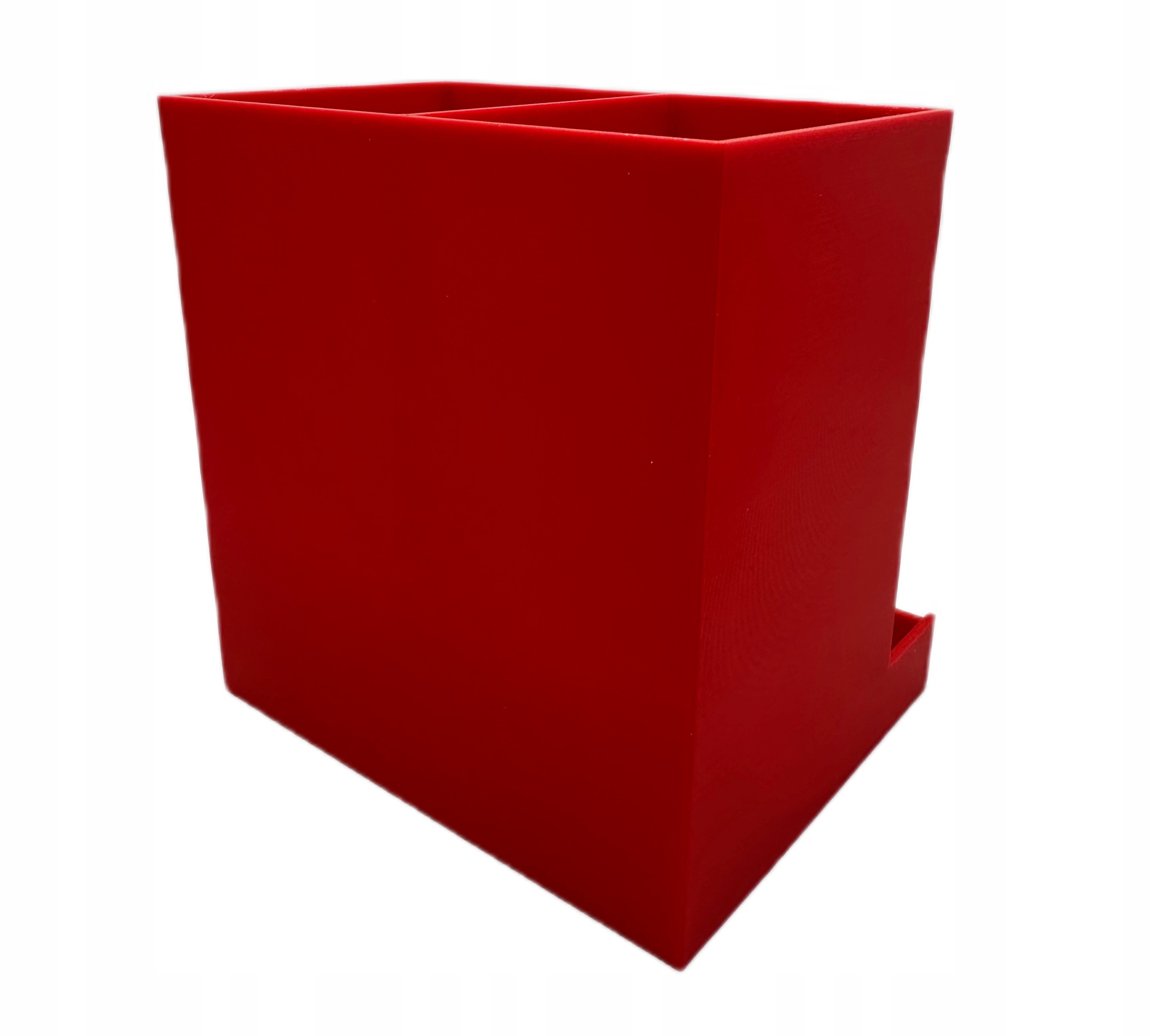 ORGANIZER NA BATERIE AA i AAA PODWÓJNY POJEMNIK KOSZYK CZERWONY