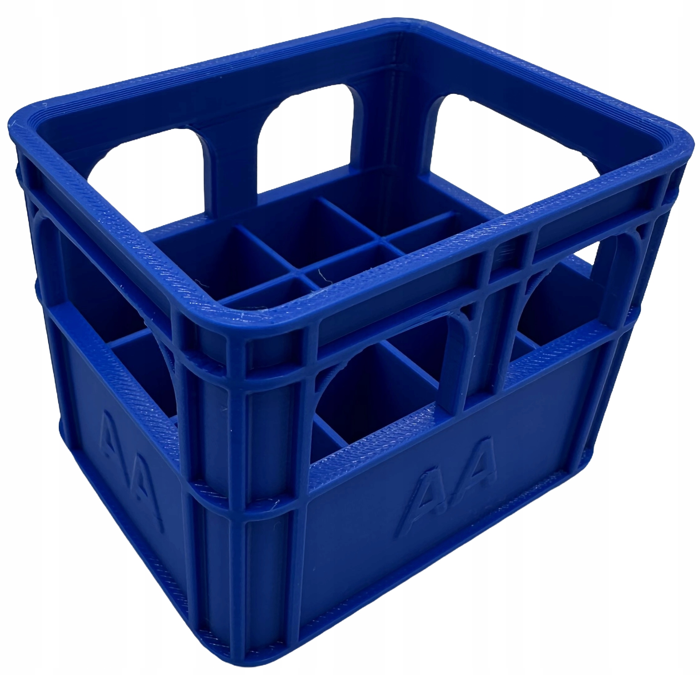 ORGANIZER NA BATERIE AA KOSZYK POJEMNIK AKUMULATORY PALUSZKI NIEBIESKI