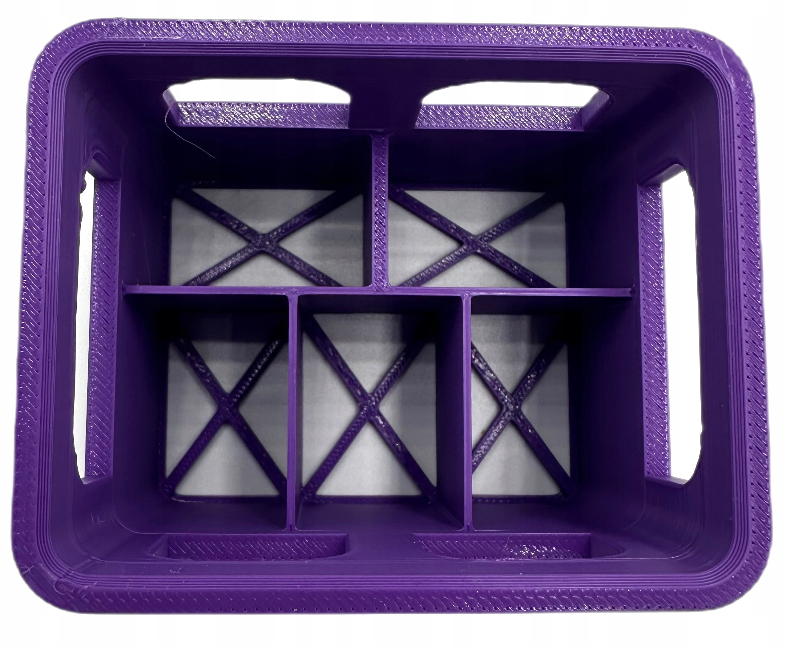 ORGANIZER NA BATERIE 9V KOSZYK POJEMNIK OPAKOWANIE ETUI FIOLETOWY