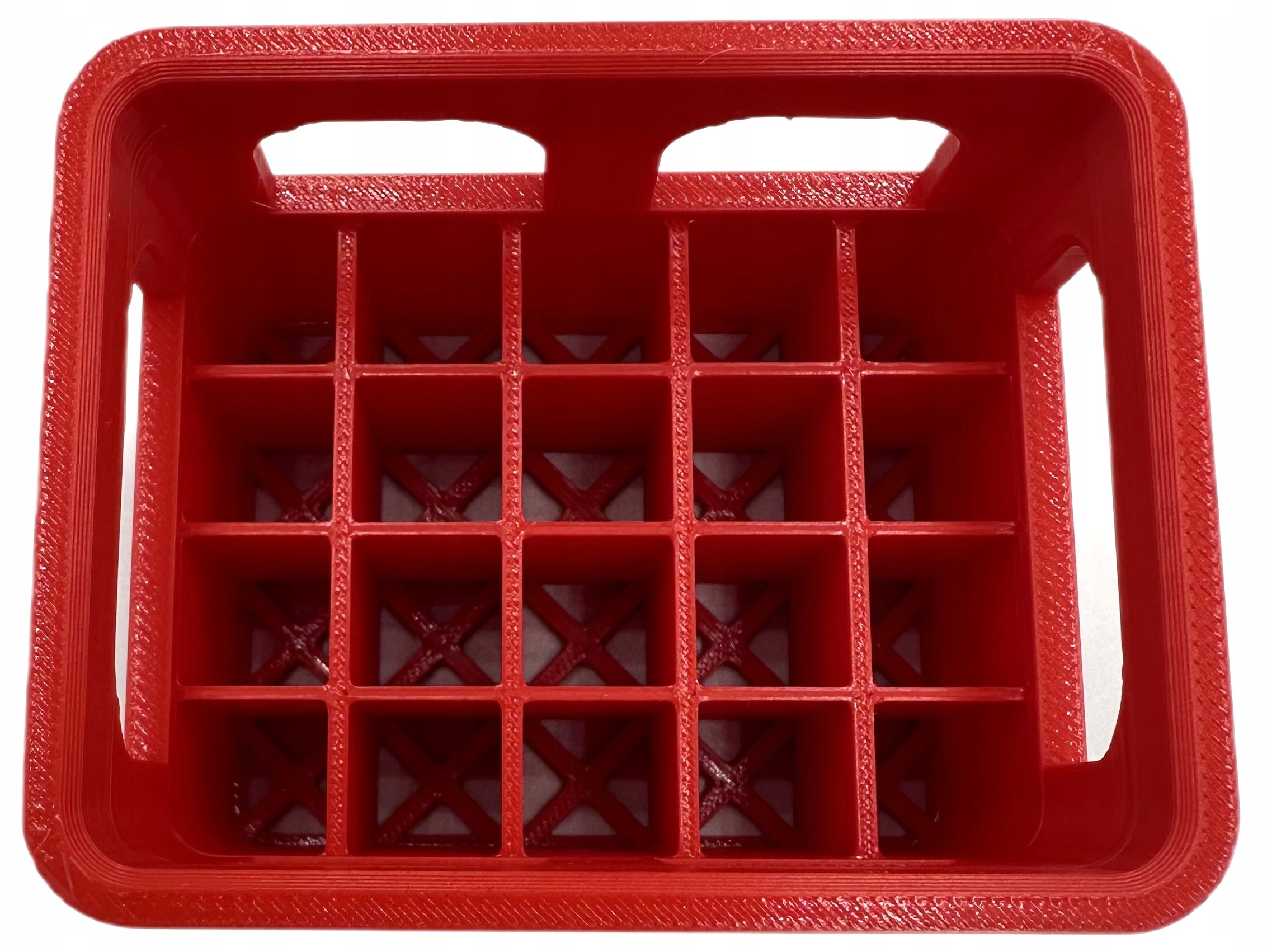 ORGANIZER NA BATERIE AAA KOSZYK POJEMNIK OPAKOWANIE ETUI CZERWONY