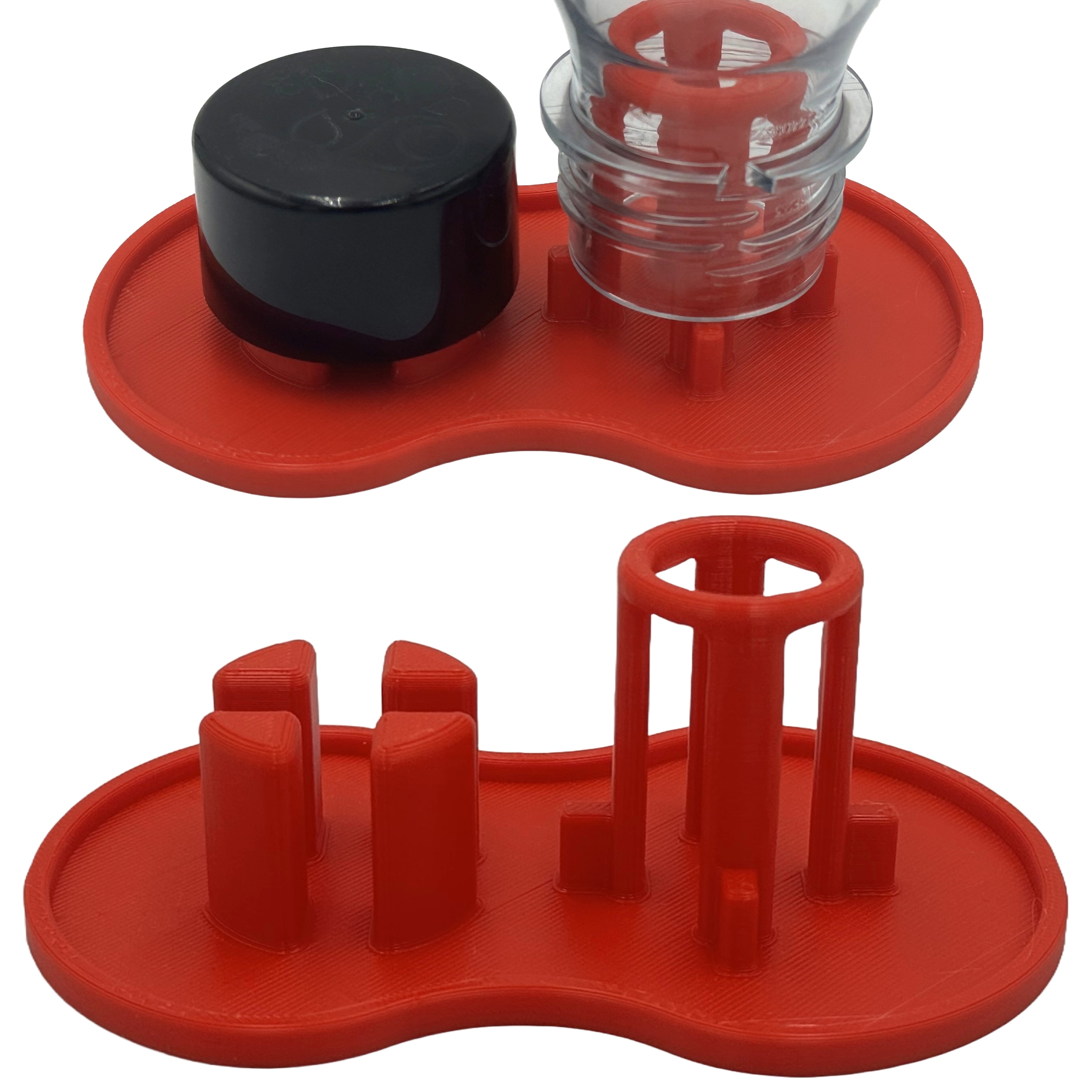 Ociekacz Na Dwie 2 Butelki Do Saturatora SODASTREAM Uchwyt Stojak Czerwony