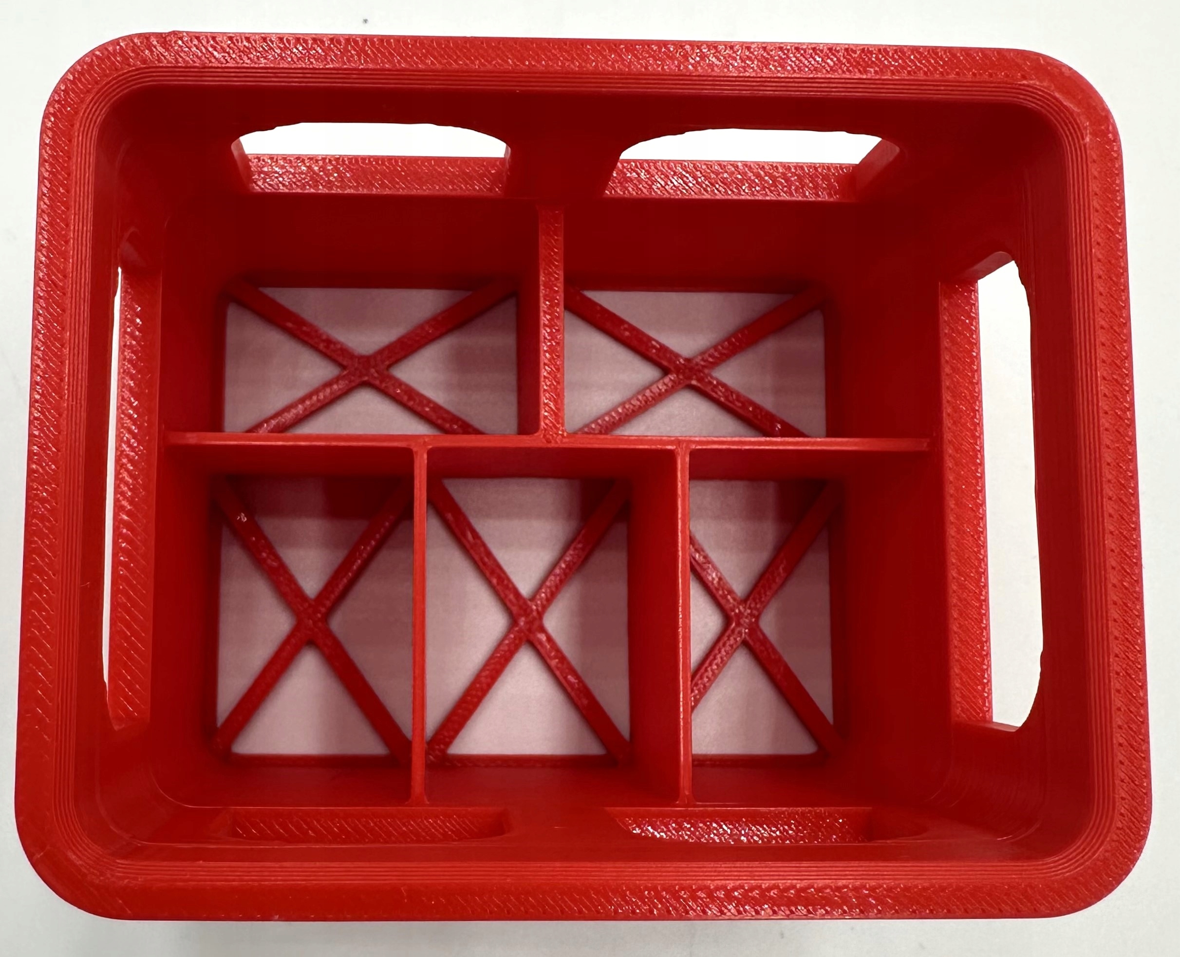 ORGANIZER NA BATERIE 9V KOSZYK POJEMNIK OPAKOWANIE ETUI CZERWONY