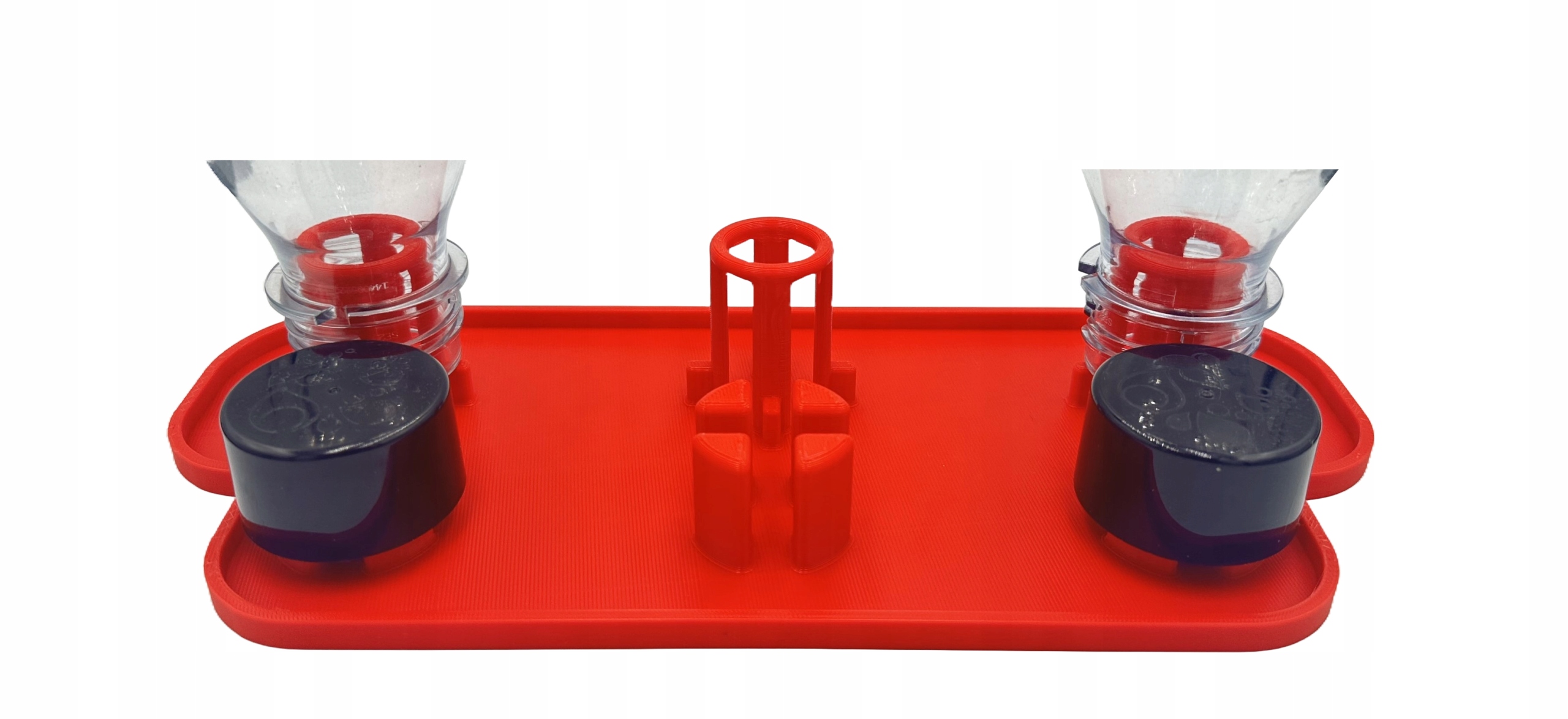 Ociekacz Na 3 Trzy Butelki Do Saturatora SODASTREAM Stojak Czerwony