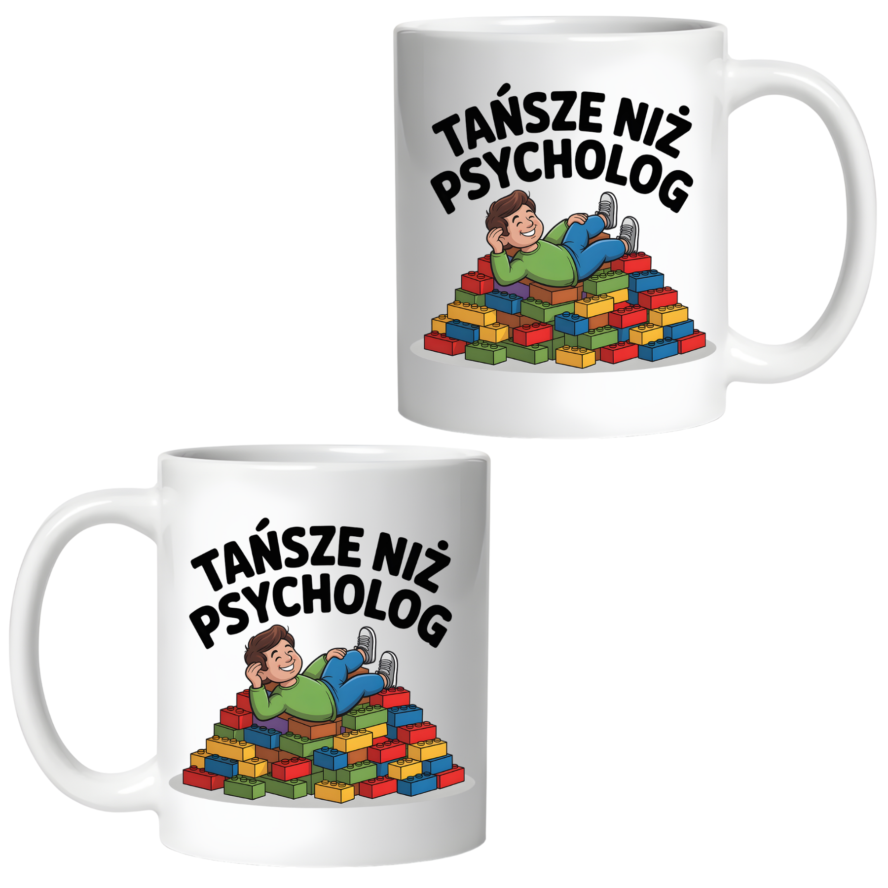Kubek Ceramiczny Dla Fana Klocków Tańsze Niż Psycholog