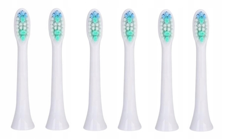 SZCZOTECZKA SARMOCARE S100 końcówki białe 6 sztuk